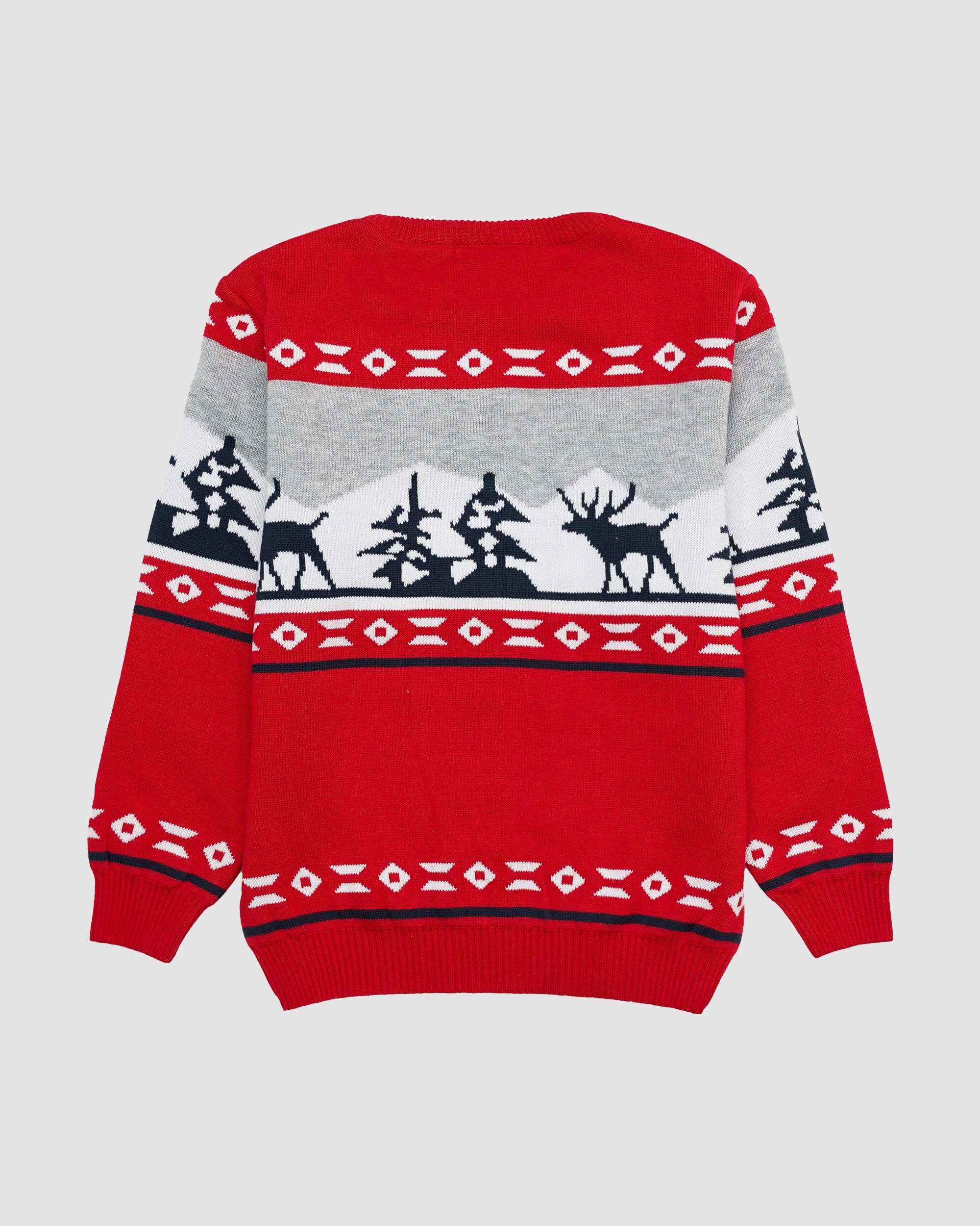 پلیور بافت اسپرت طرح کوه و گوزن بانی نو