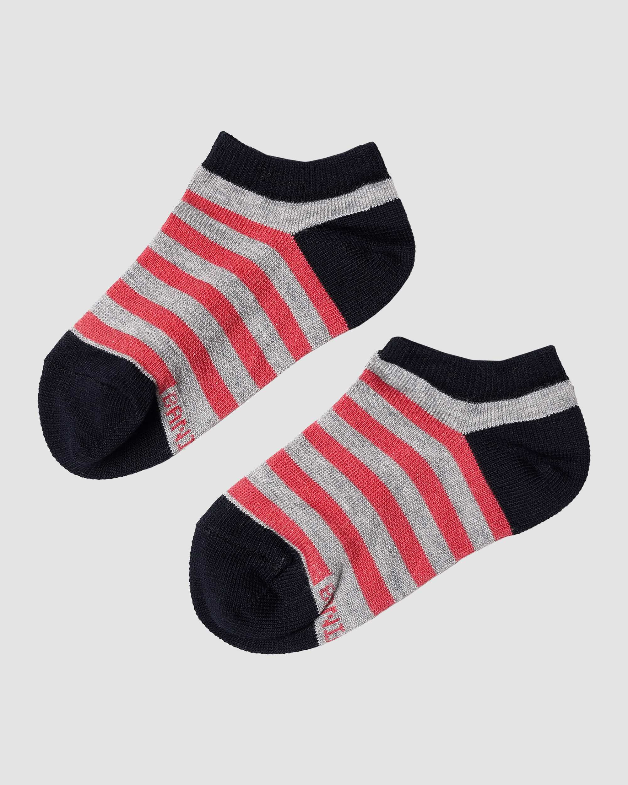 جوراب اسپرت مچی راه راه قرمز بانی نو