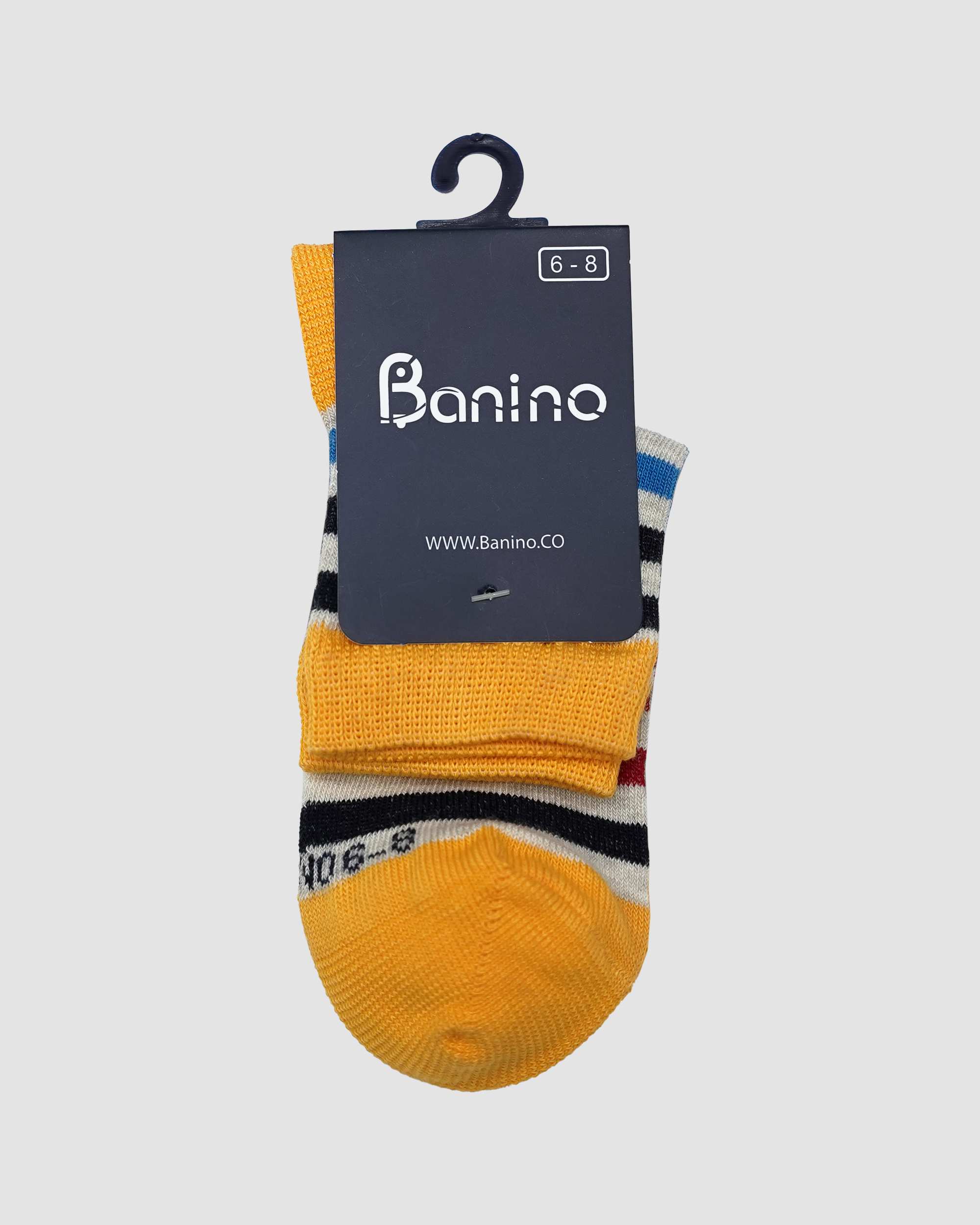 جوراب نیم ساق راه راه رنگی بانی نو