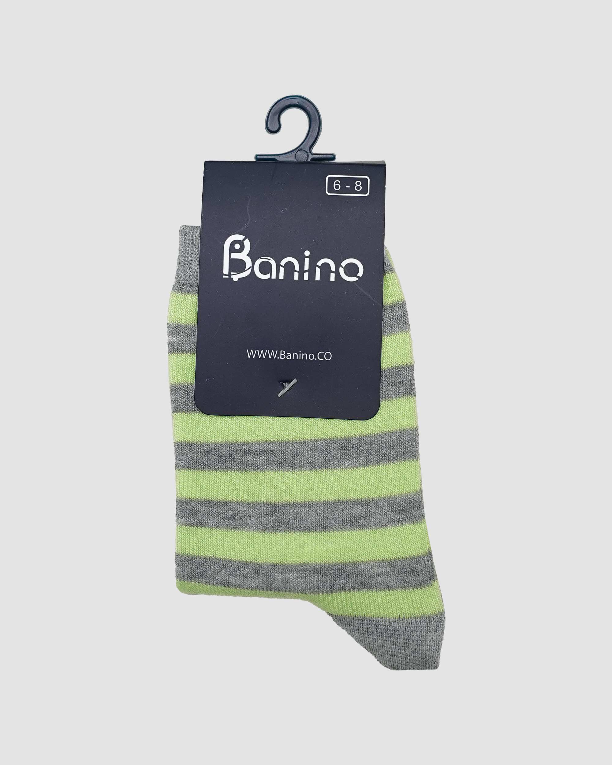 جوراب ساق بلند رینگی راه راه فسفری بانی نو