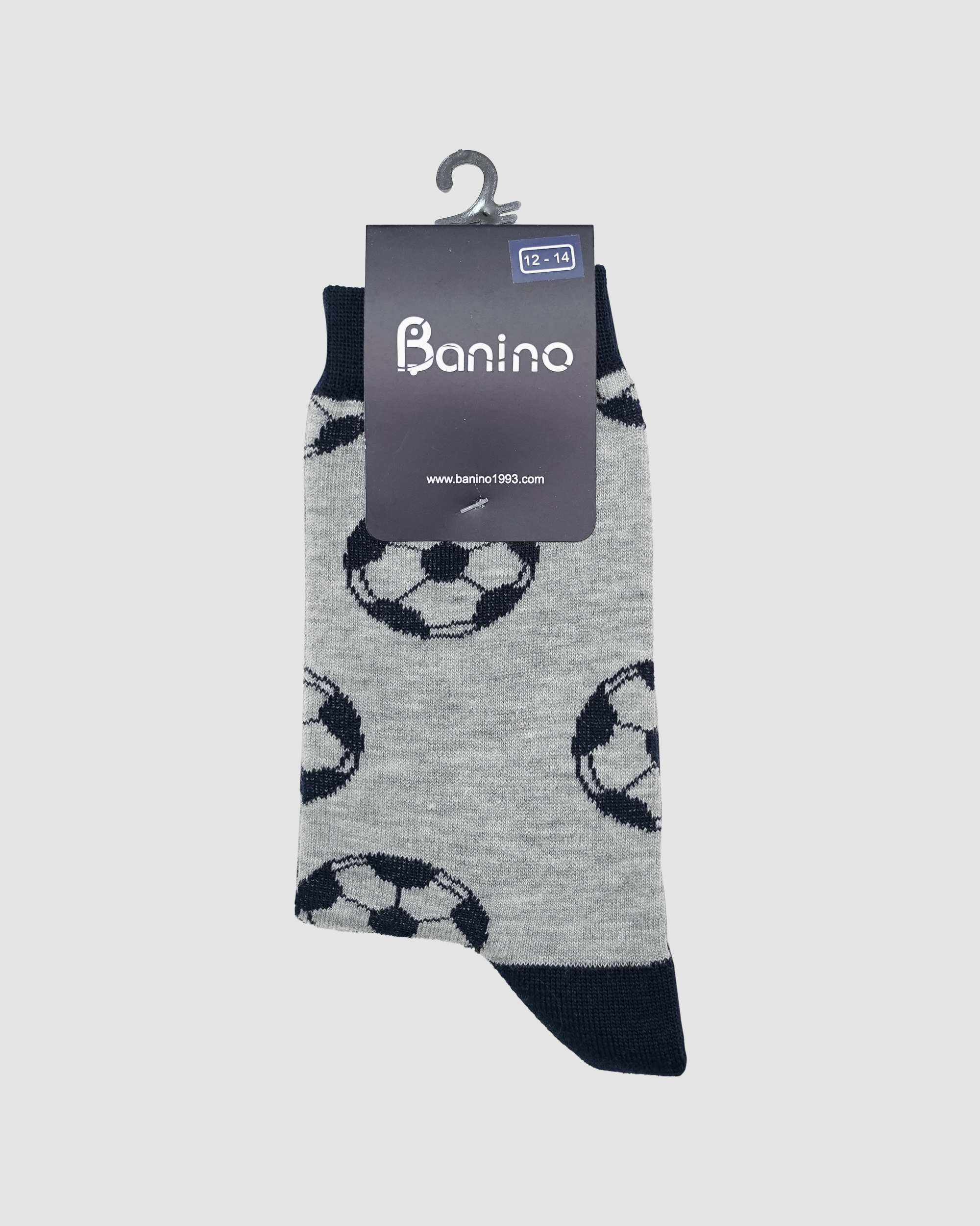 جوراب طرح توپ طوسی سرمه ای بانی نو