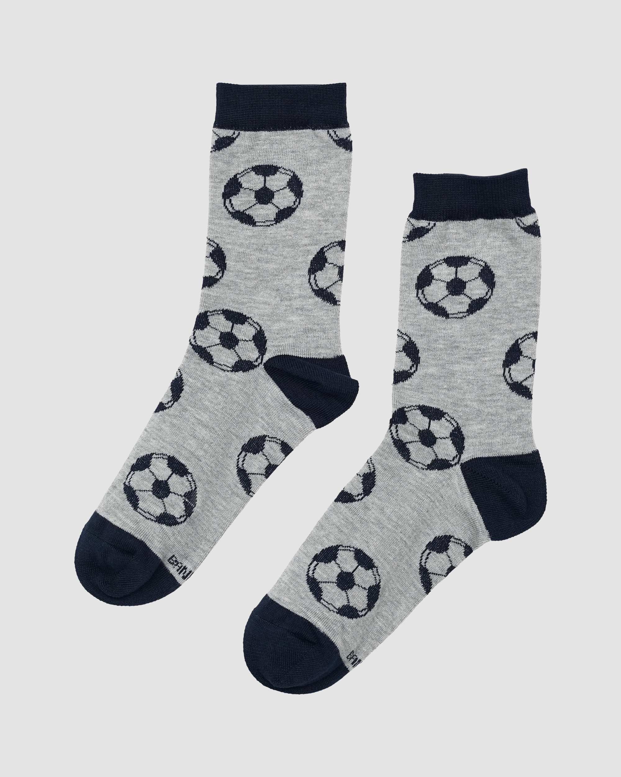 جوراب طرح توپ طوسی سرمه ای بانی نو