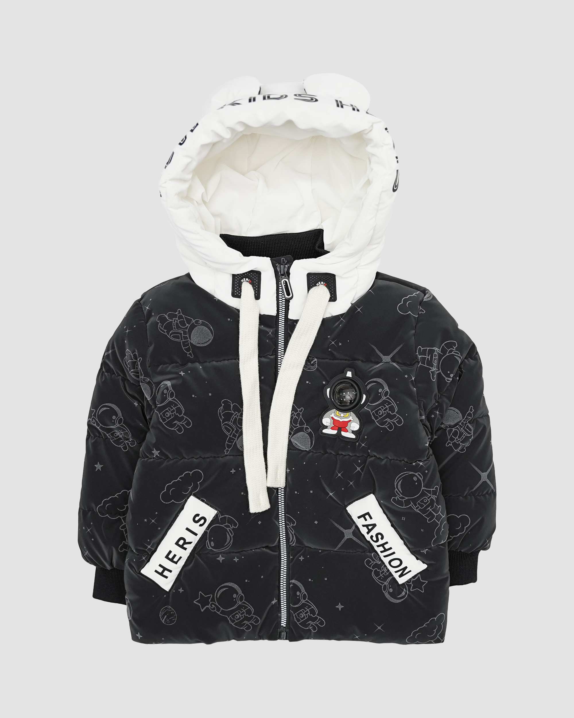 کاپشن اورکتی خرجکاردار سفید بانی نو