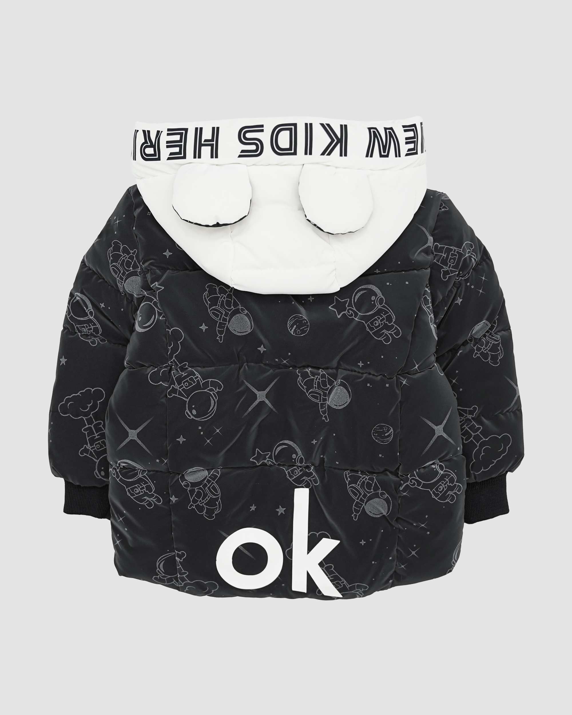 کاپشن اورکتی خرجکاردار سفید بانی نو