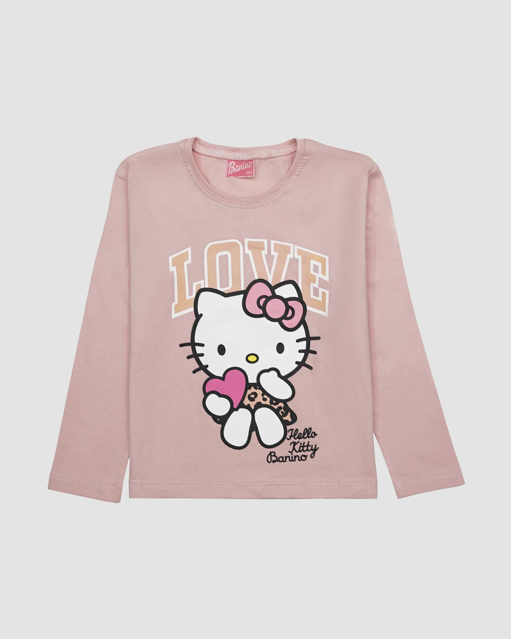 ست بلوز و شلوار دخترانه طرح KITTY_LOVE بانی نو