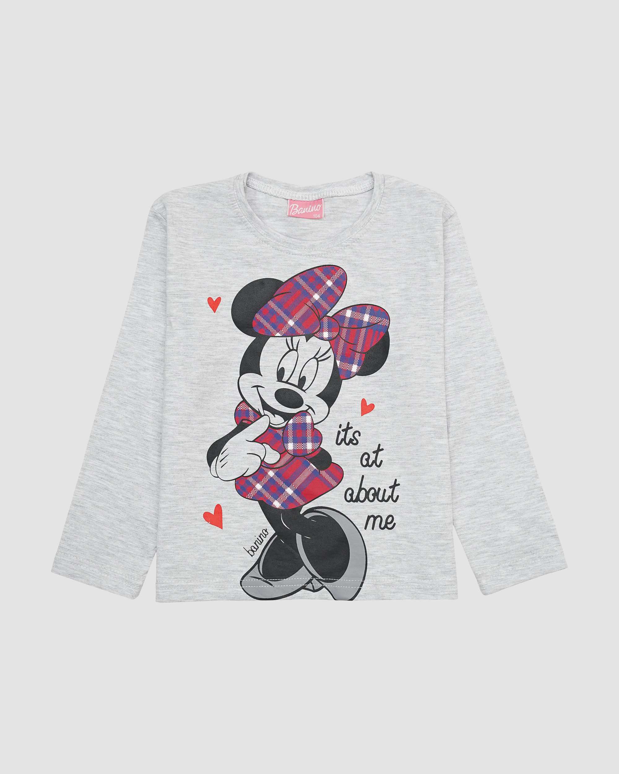 ست بلوز و شلوار دخترانه طرح چهارخانه MINI MOUSE بانی نو