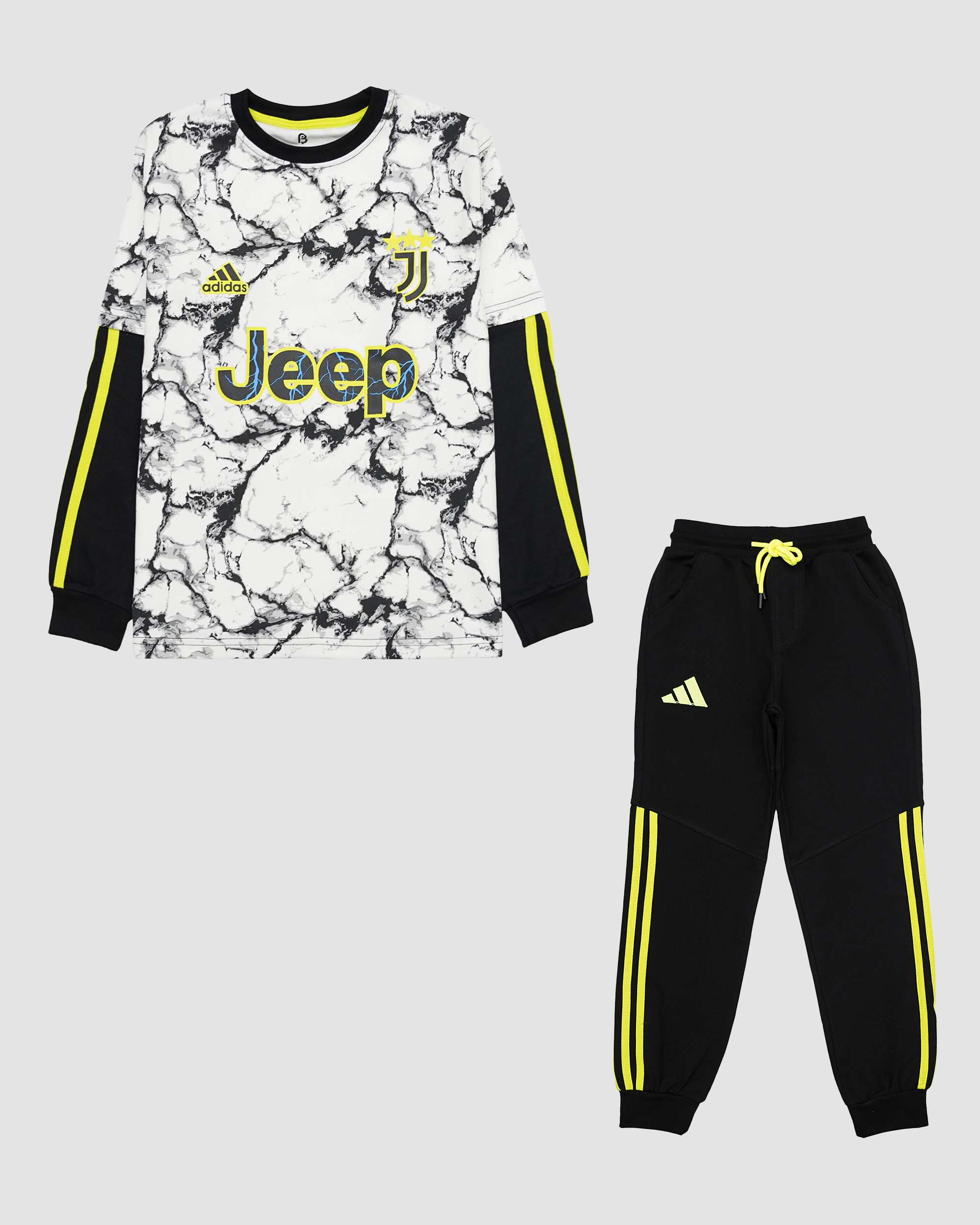 ست بلوز و شلوار طرح مرمری JUVENTUS بانی نو