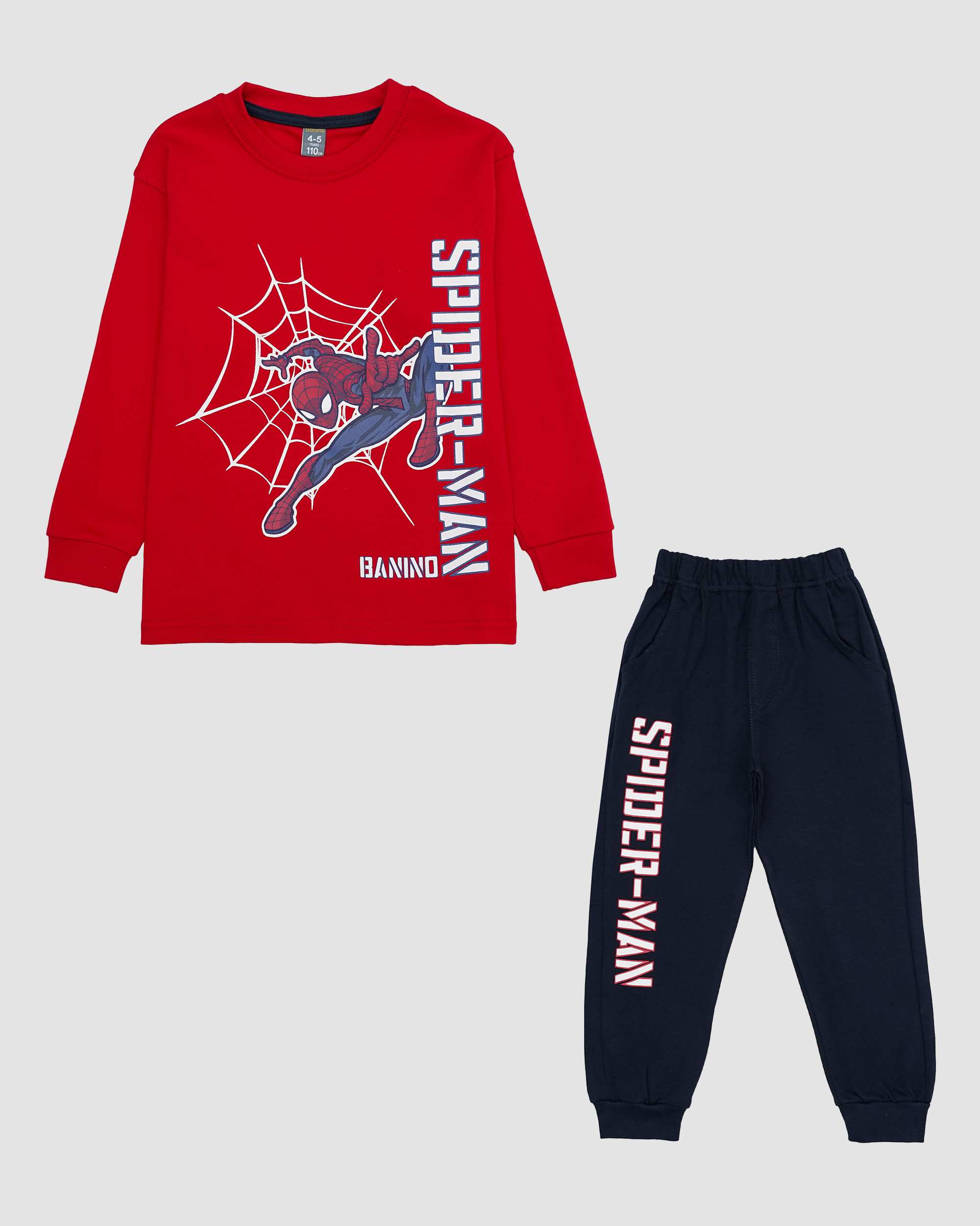 ست بلوز و شلوار پسرانه طرح عنکبوتی بانی نو