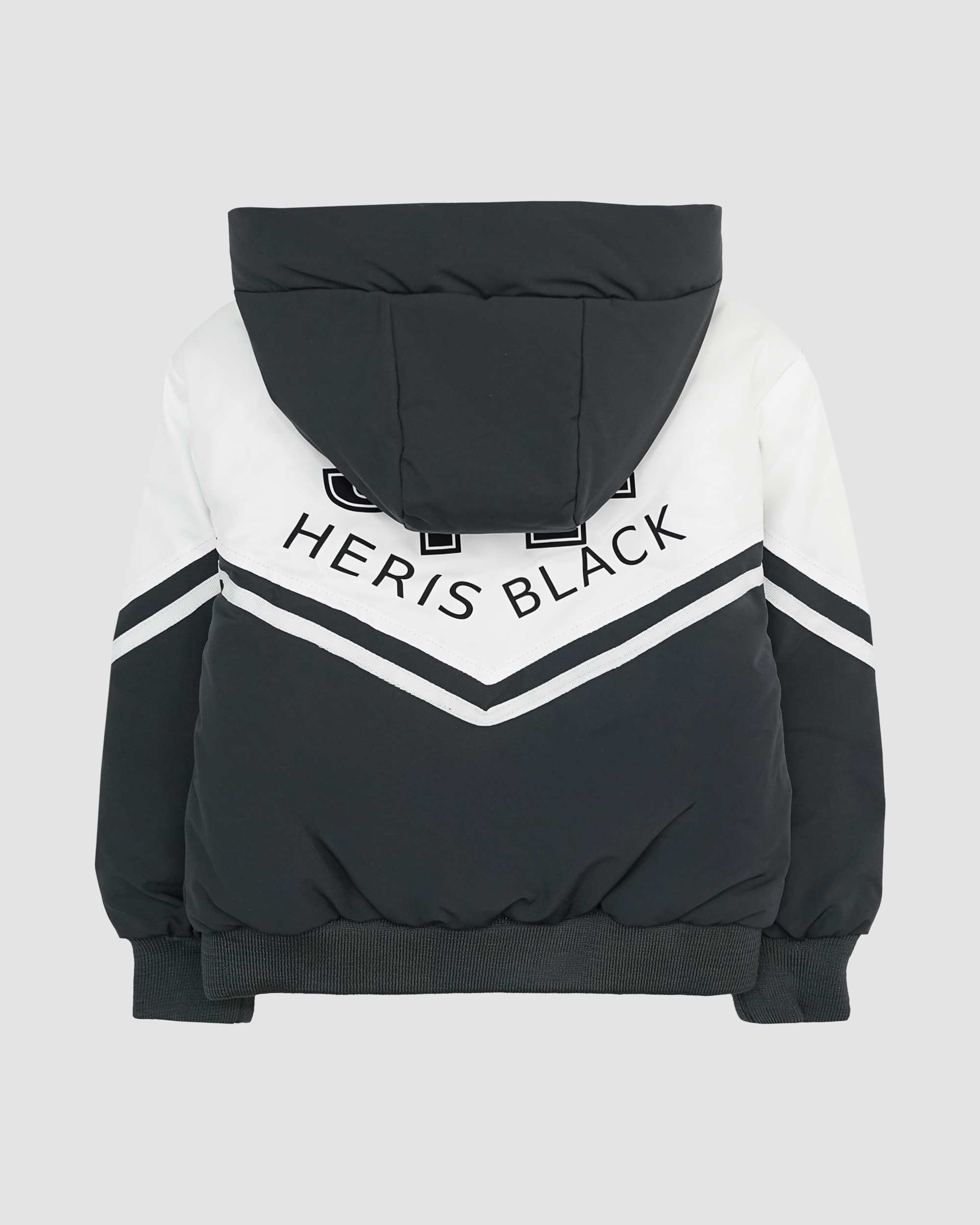 کاپشن پسرانه دو رو چاپی ذغالی بانی نو