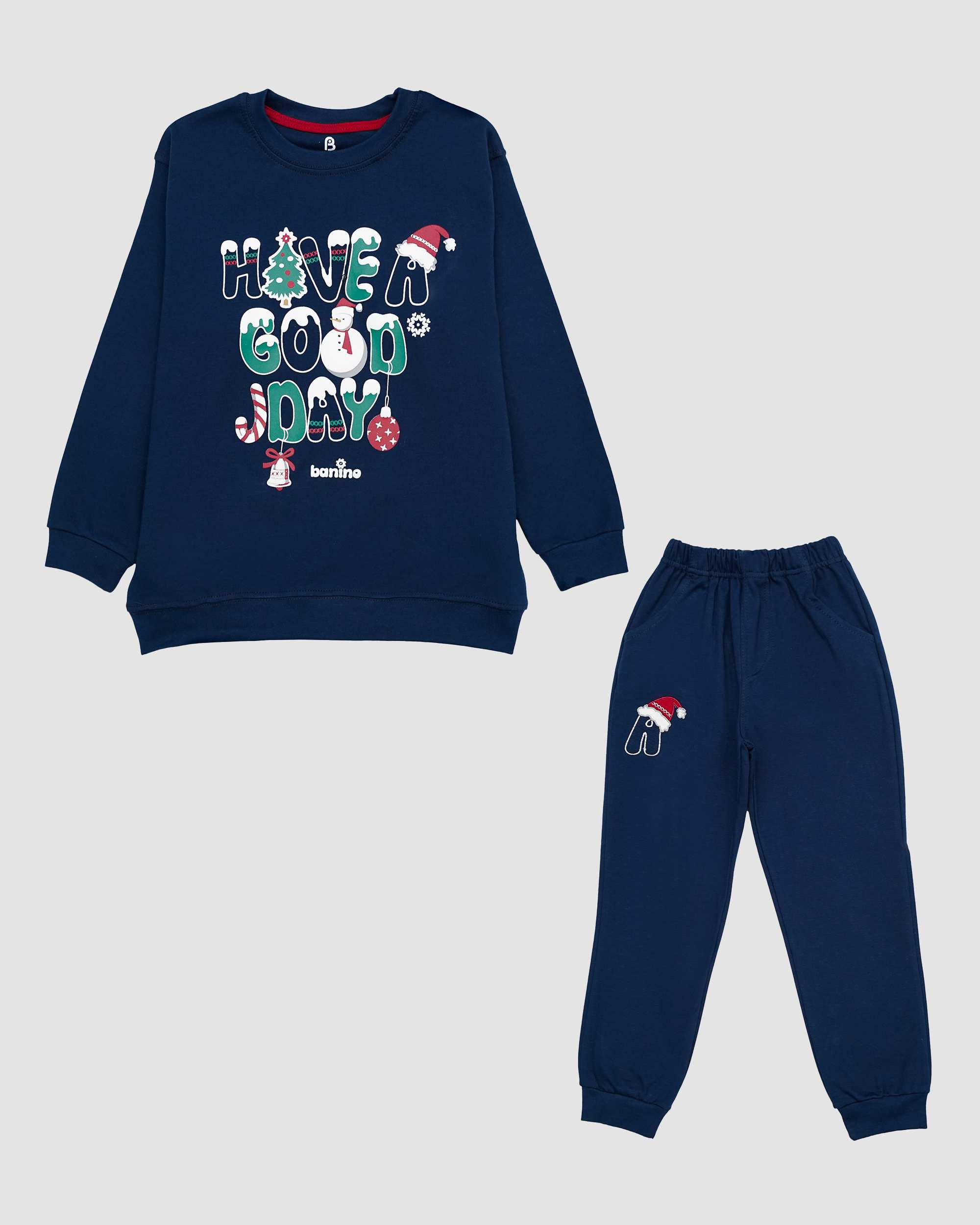 ست بلوز و شلوار پسرانه طرح ادم برفی DAX بانی نو