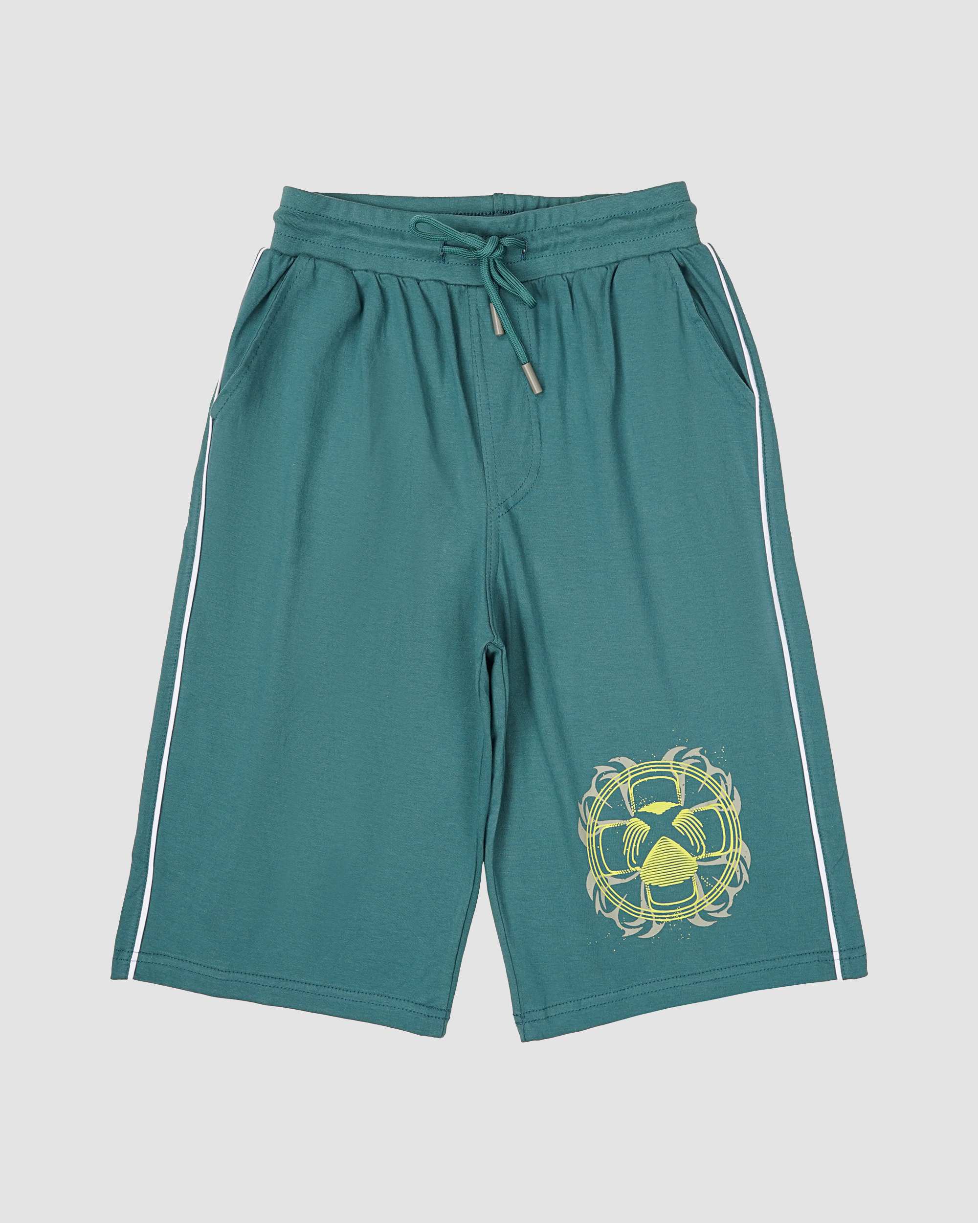 ست تیشرت و شلوارک پسرانه طرح X_BOX سبز بانی نو