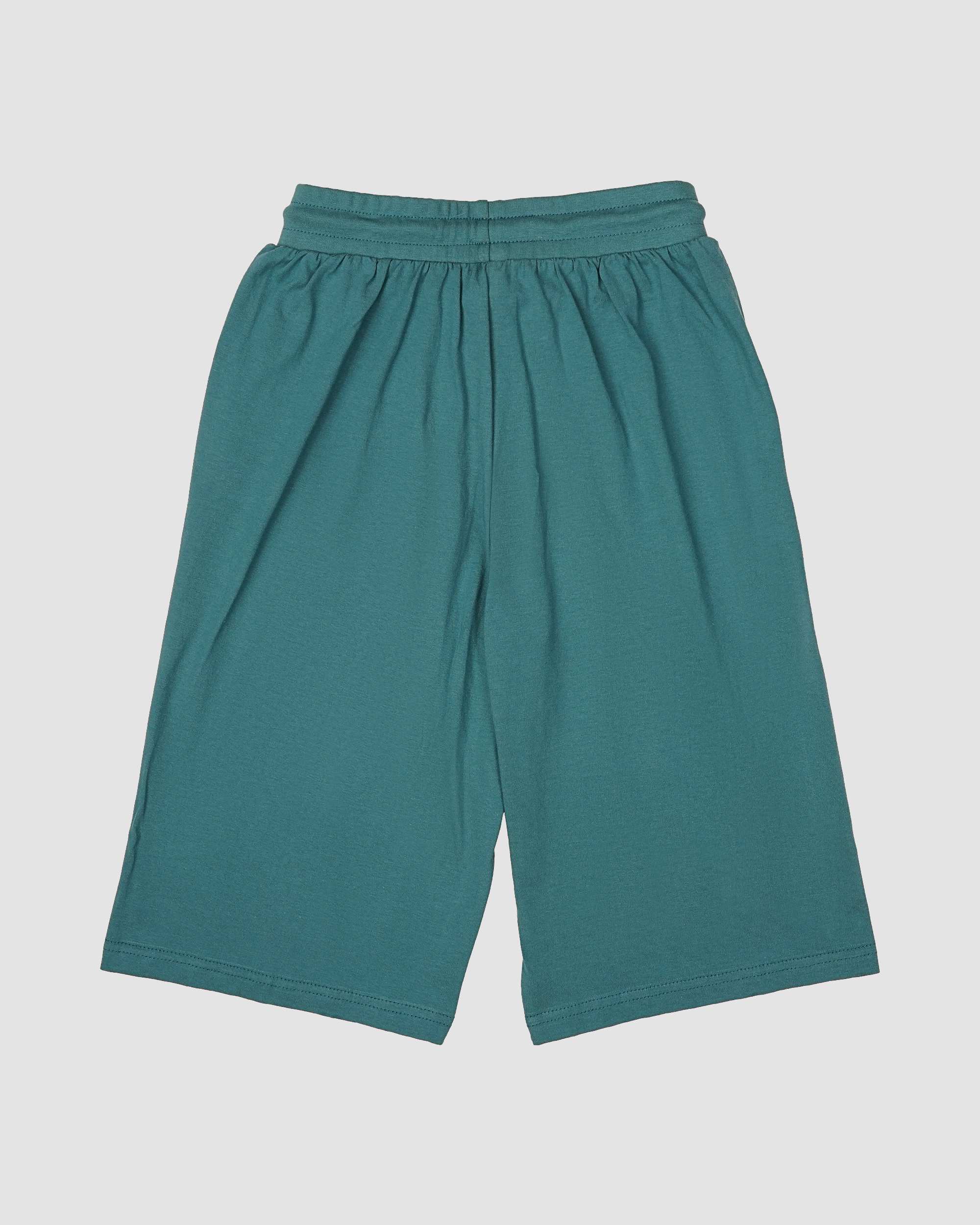 ست تیشرت و شلوارک پسرانه طرح X_BOX سبز بانی نو