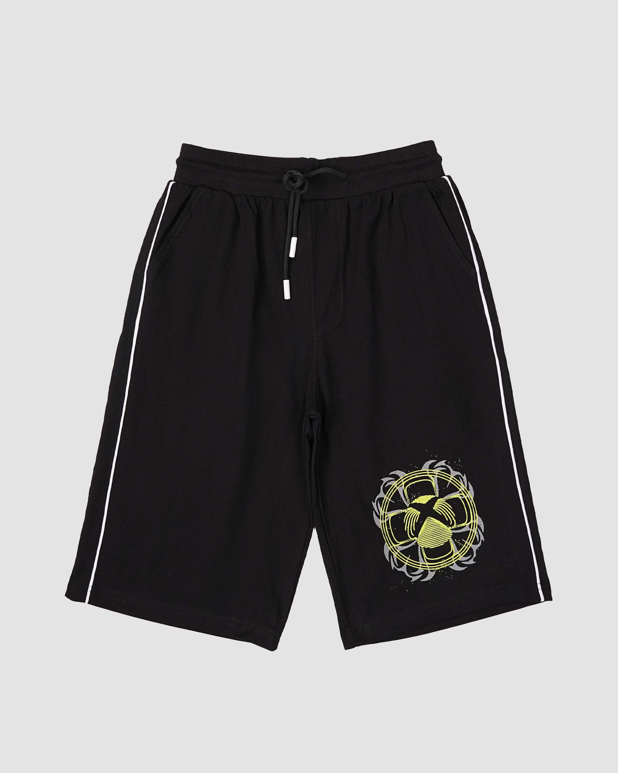 ست تیشرت و شلوارک پسرانه طرح X_BOX طوسی بانی نو