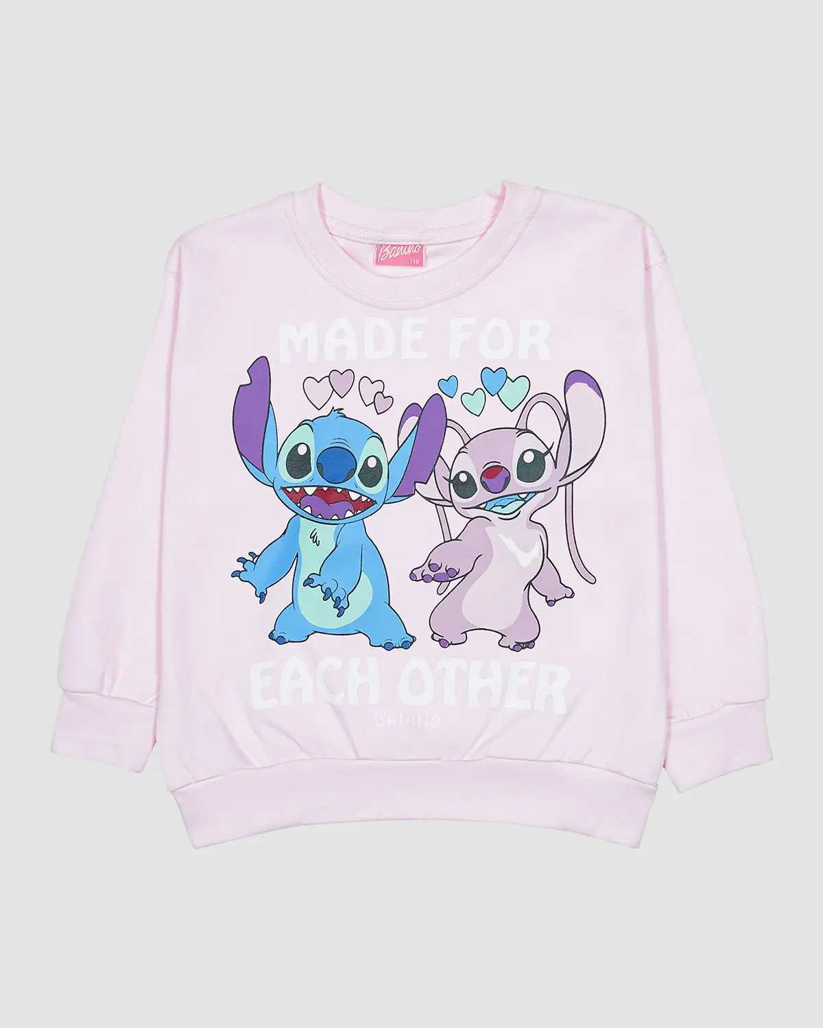 بلوز دخترانه بانی نو طرح ایچ ادر صورتی