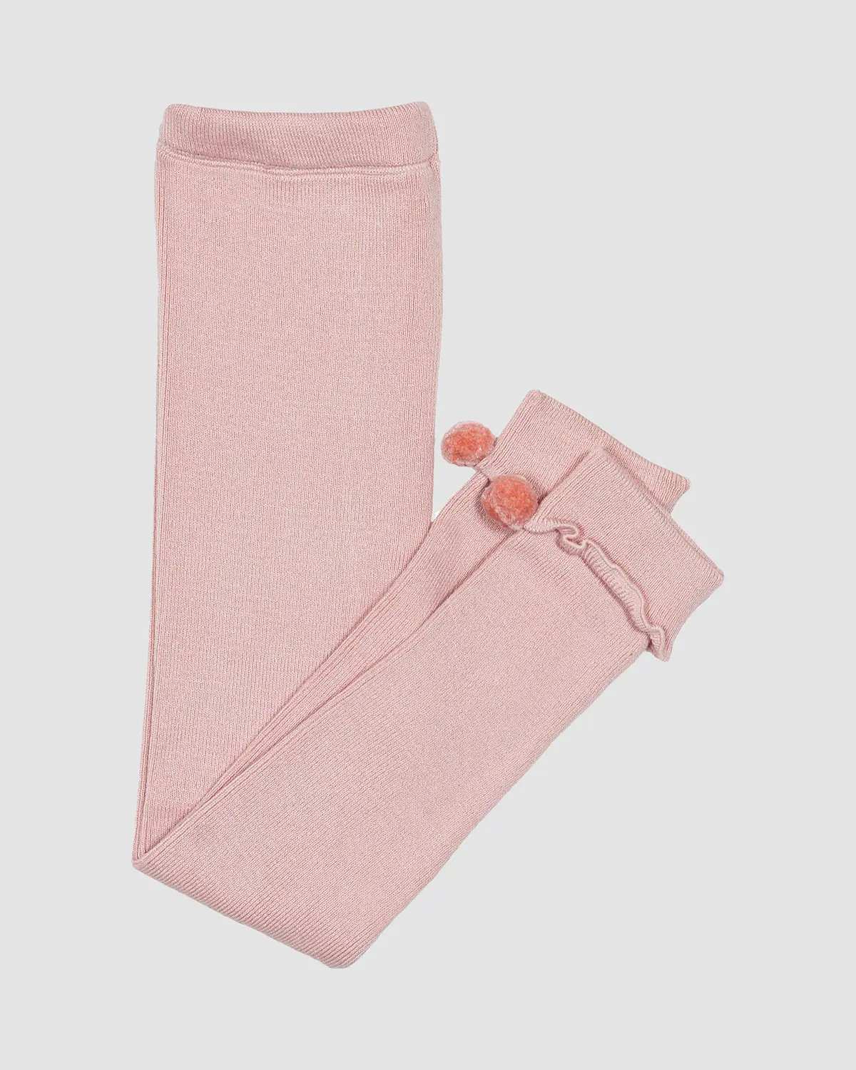 شلوار بافت دخترانه بانی نو طرح ساده صورتی