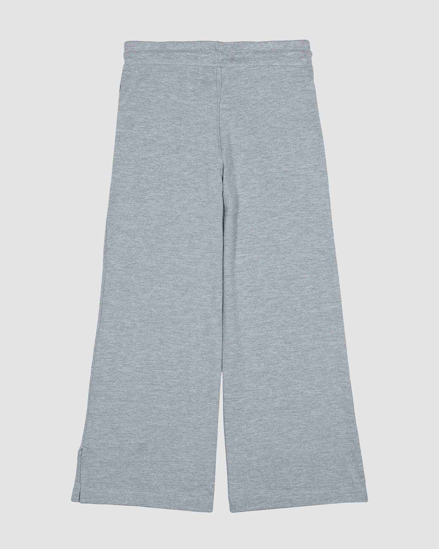 شلوار دخترانه بانی نو طرح نیم بگ طوسی