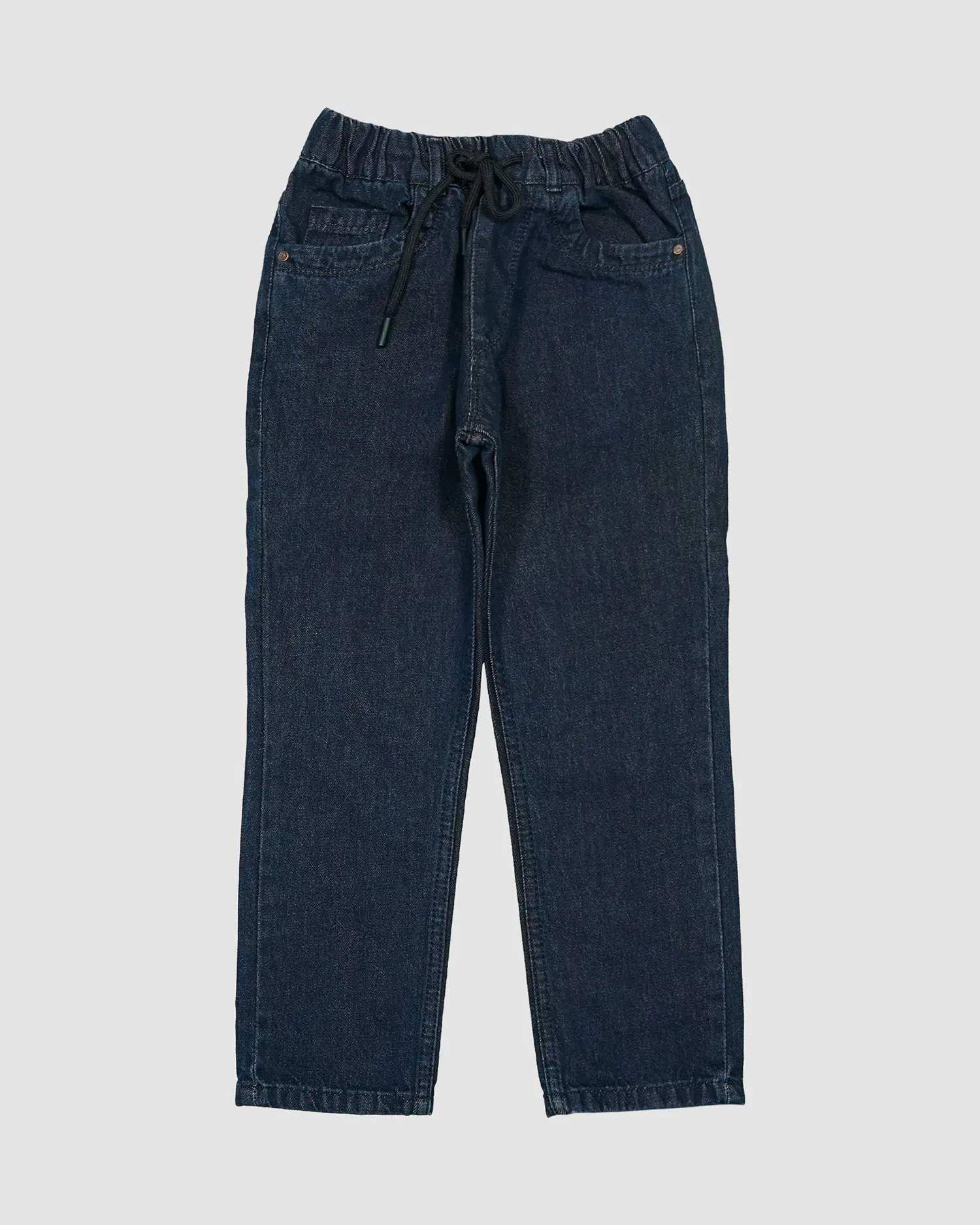 شلوار جین پسرانه بانی نو طرح مام استایل سرمه ای