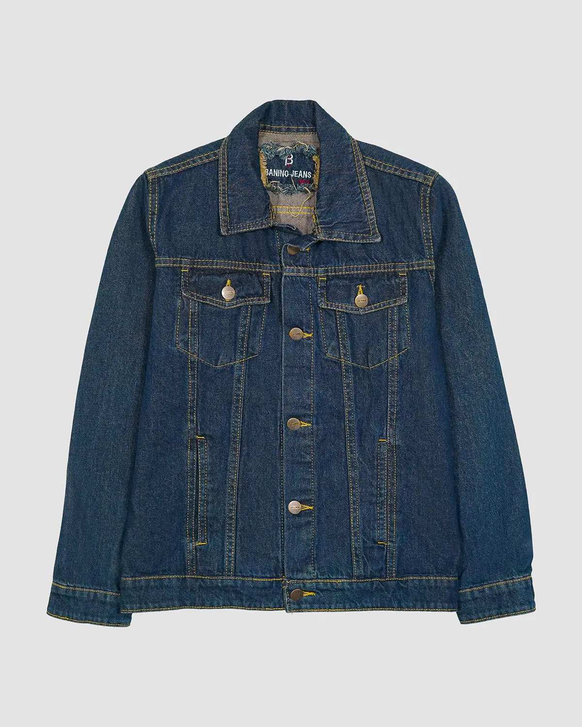 کت جین پسرانه بانی نو طرح دو جیب سرمه ای