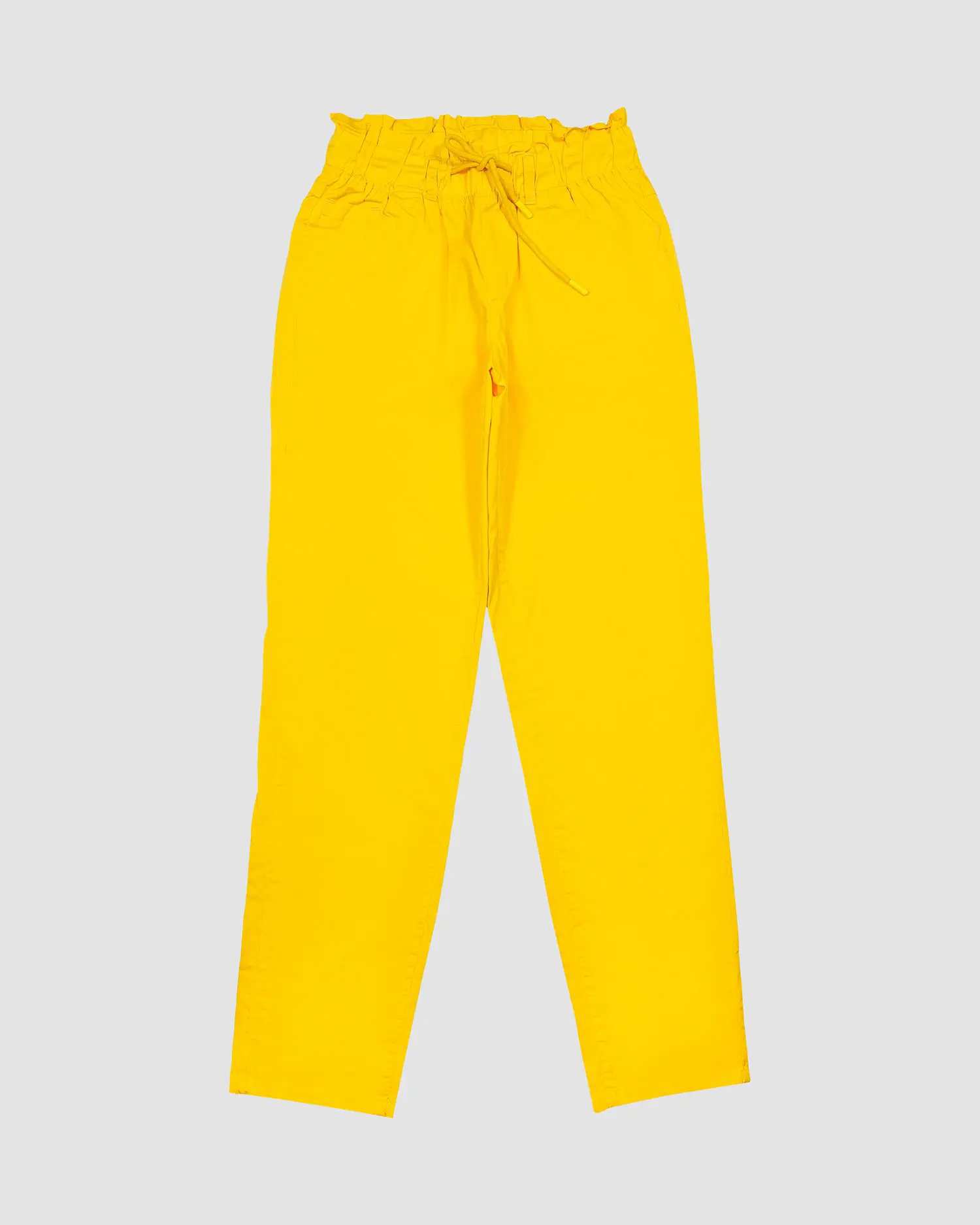 شلوار دخترانه بانی نو طرح کمر هویجی زرد