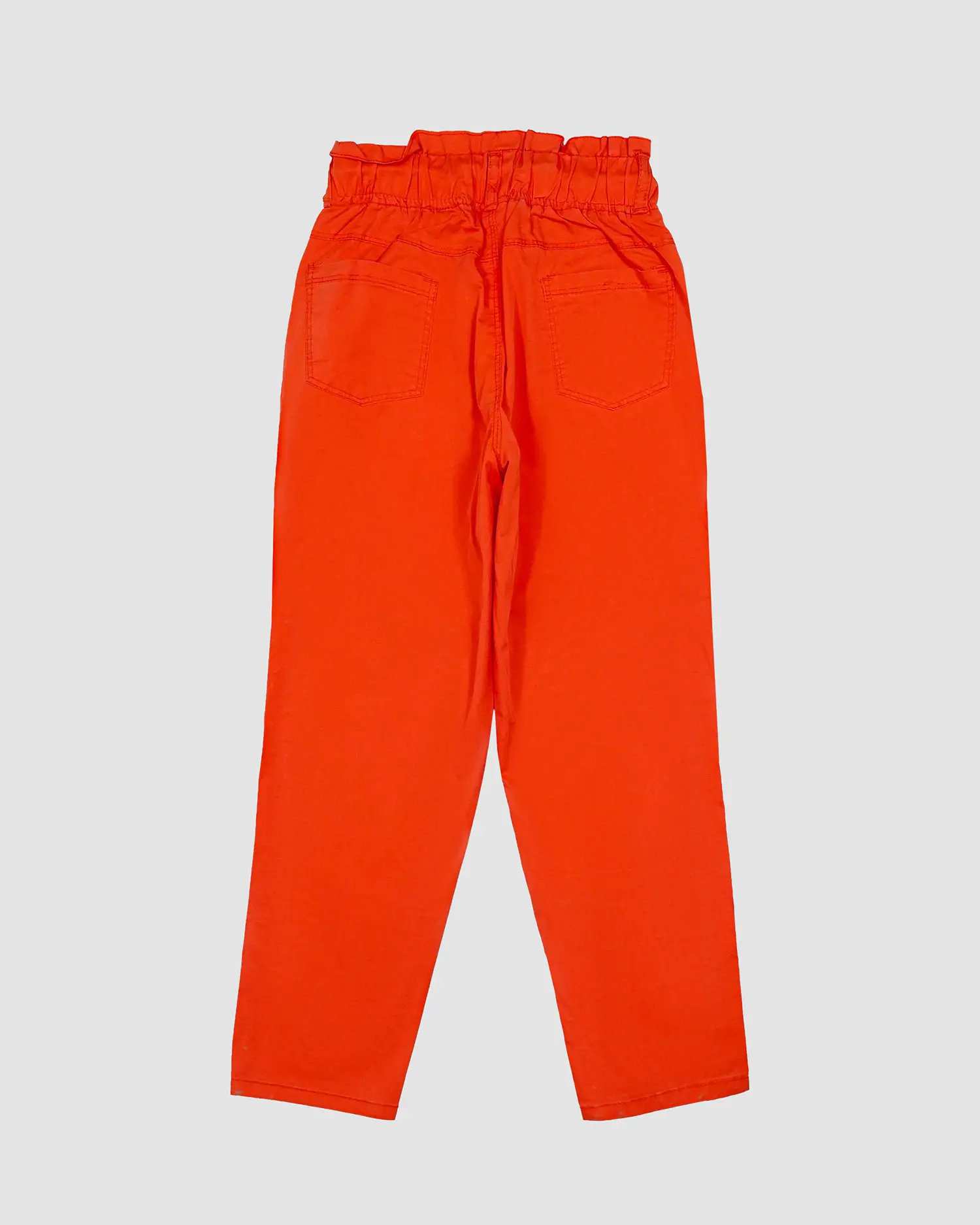 شلوار دخترانه بانی نو طرح کمر هویجی قرمز