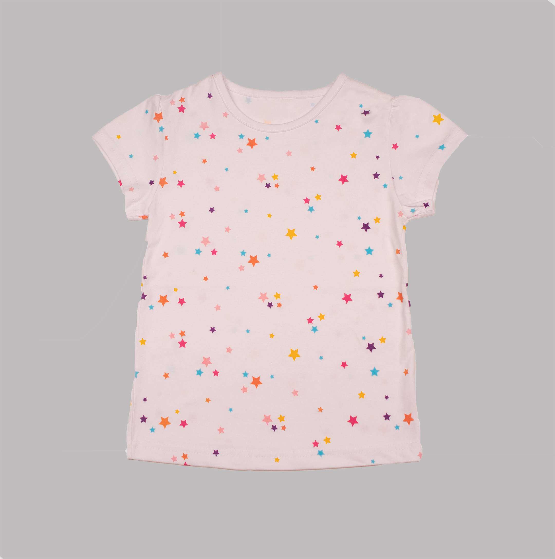 تی شرت تک دخترانه چاپ ستاره بانی نو