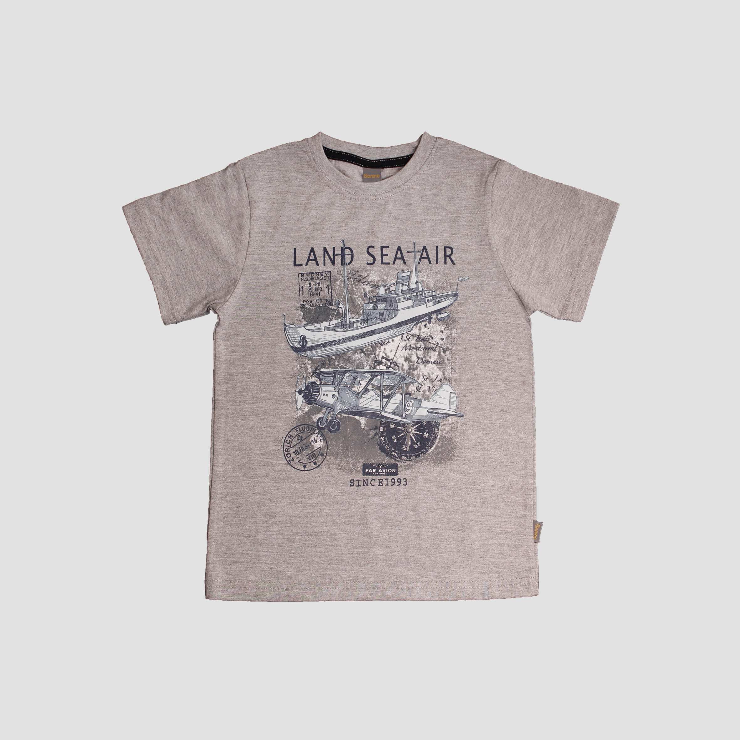 بلوز یقه گردملانژ LAND SEE AIR بانی نو