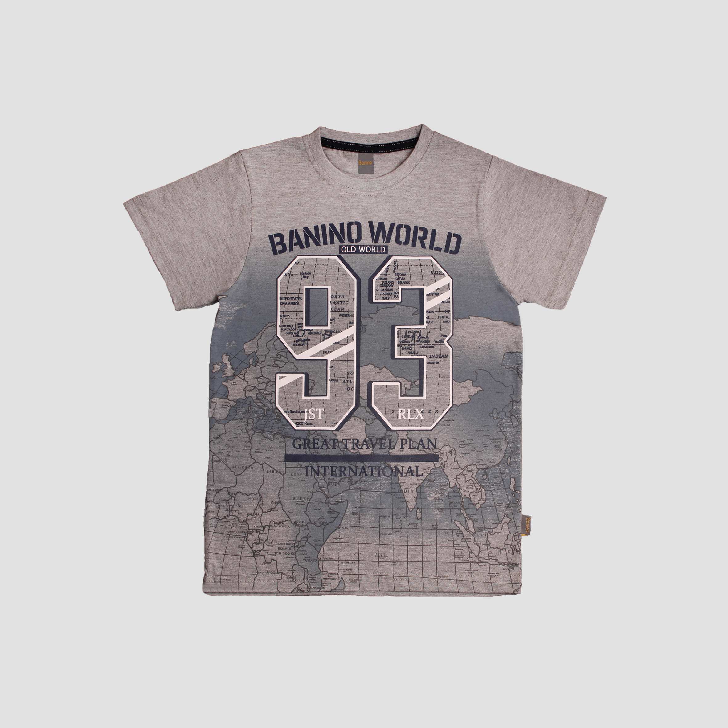 بلوز یقه گرد ملانژ BANINO WORLD بانی نو