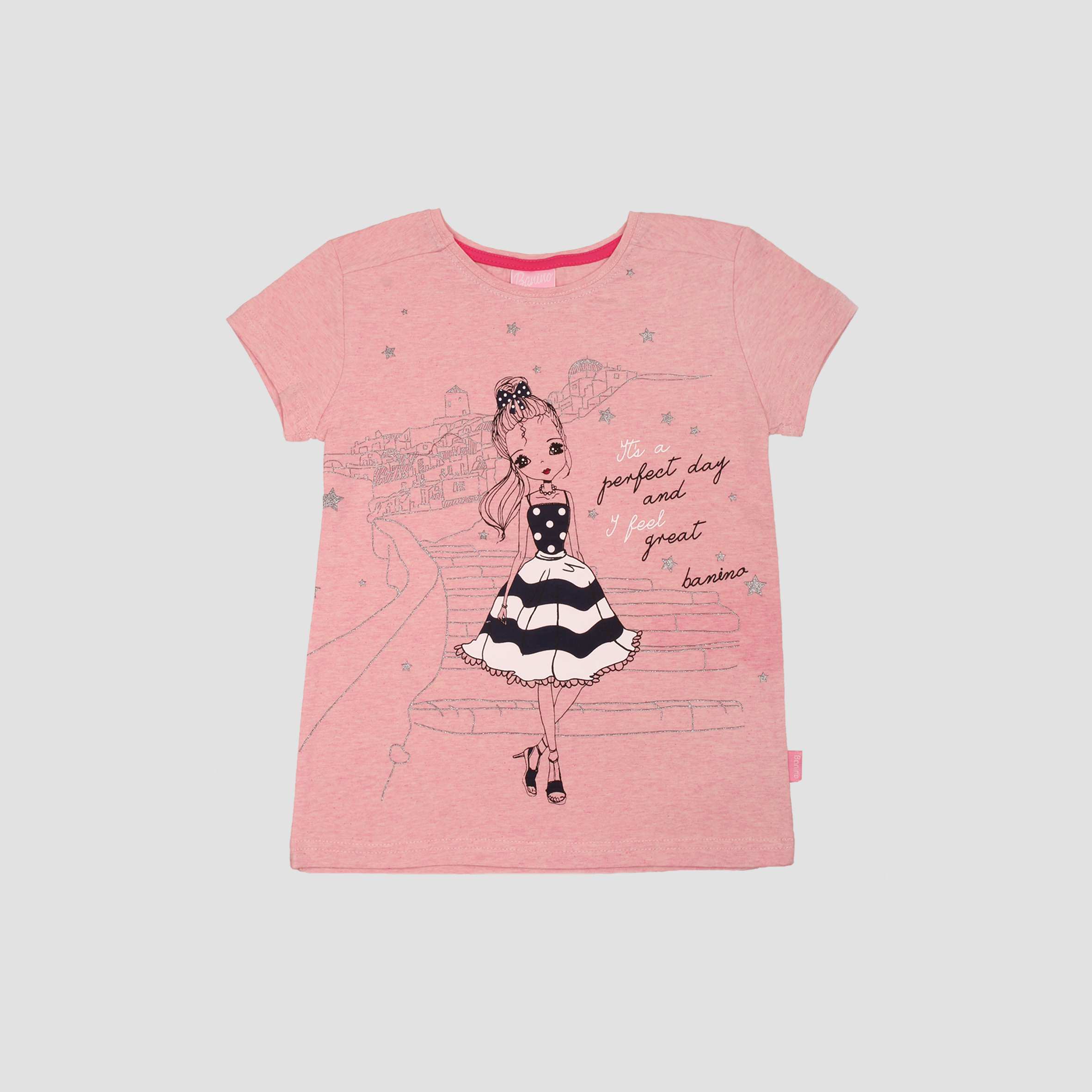 بلوز تک دخترانه دامن راه راه 9الی 14 سال بانی نو