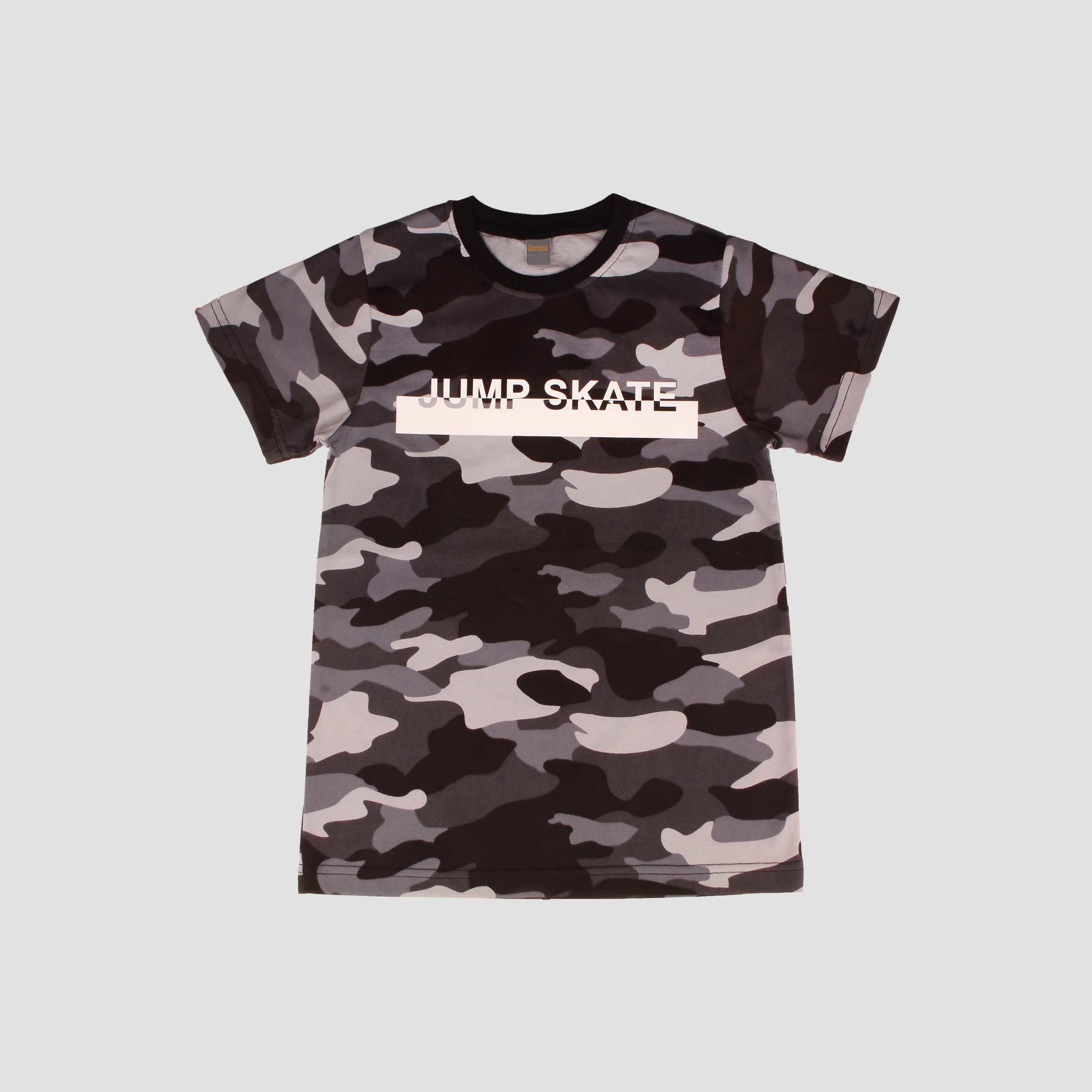 تی شرت کماندویی JUMP SKATE طوسی 4 الی 15 سال بانی نو