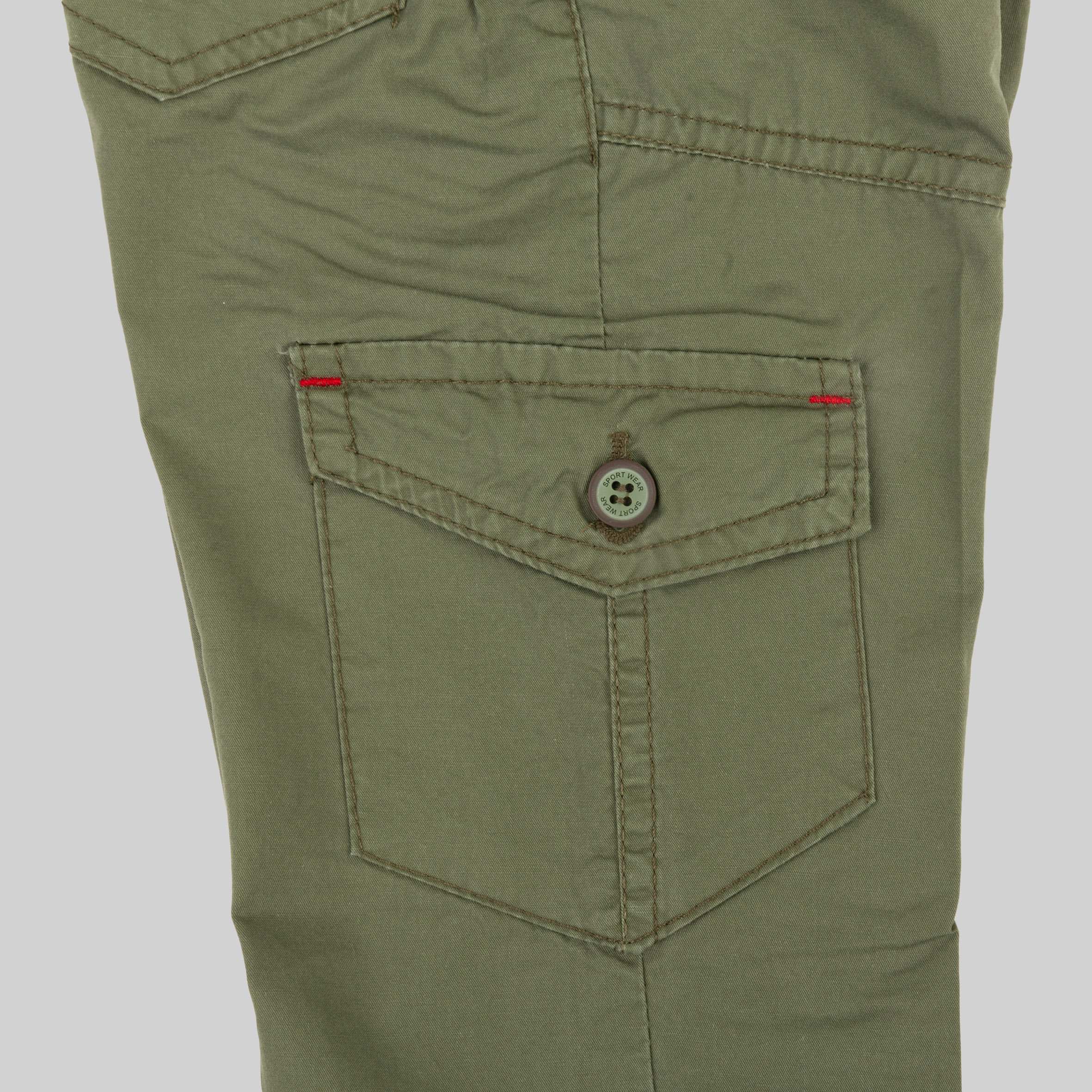 شلوار پسرانه کتان کاغذی لیموزین 3 الی 11 سال سبز بانی نو