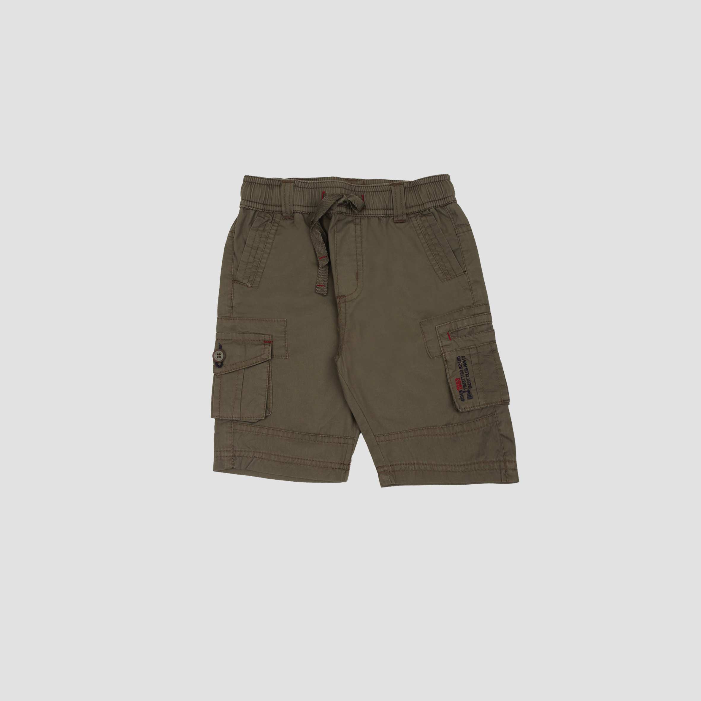 شلوارک کتان جیب پاکتی سبز بانی نو