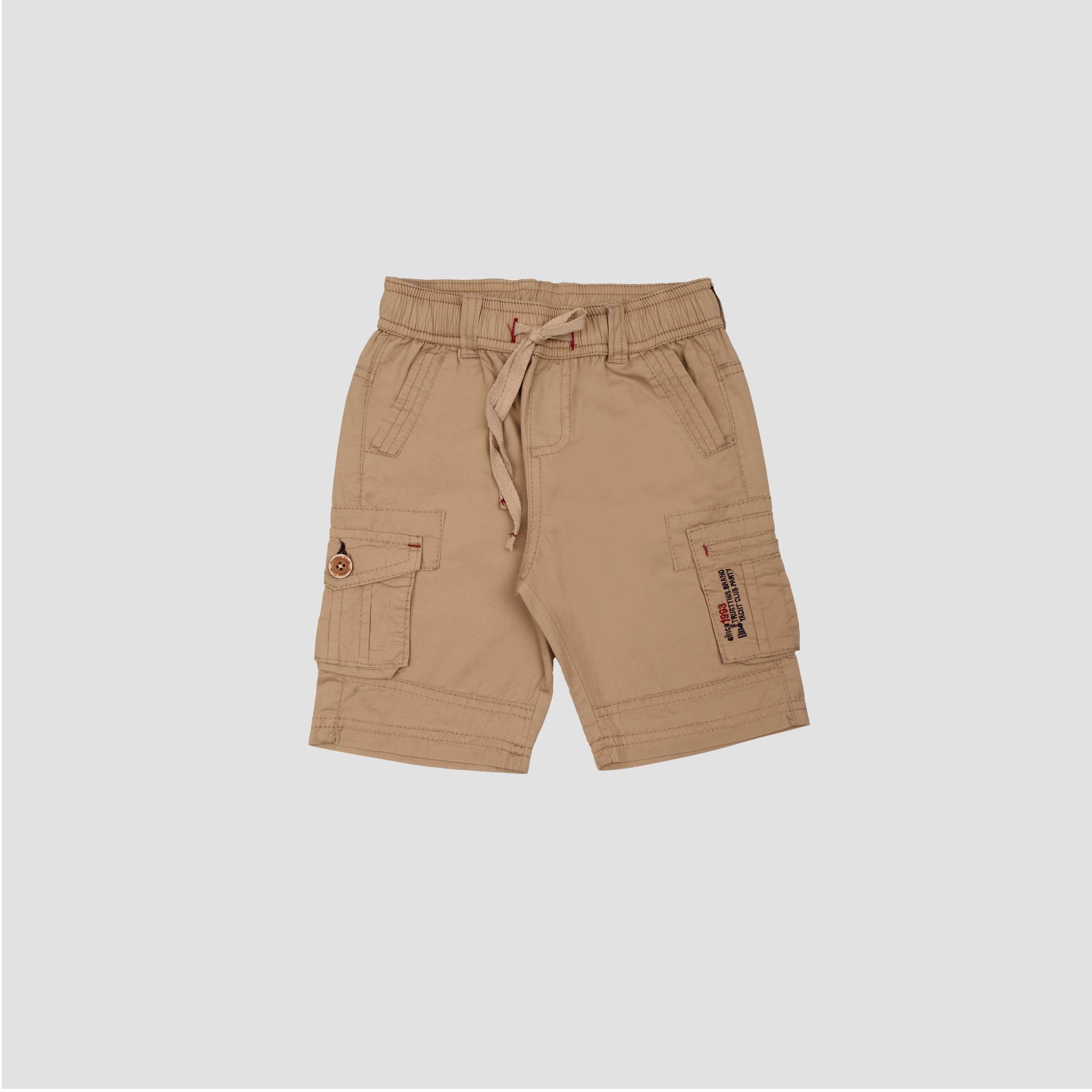 شلوارک کتان جیب پاکتی کرم بانی نو