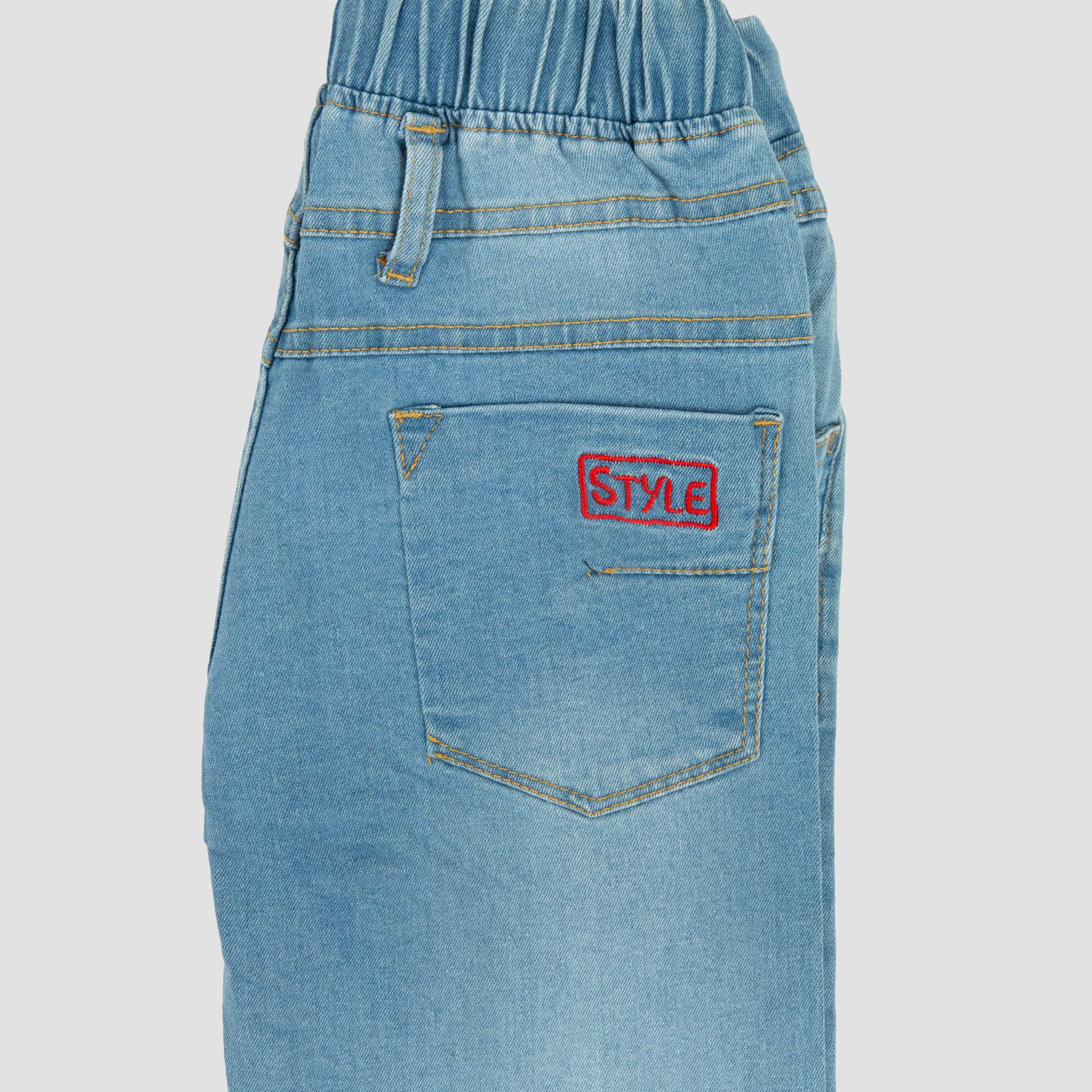 شلوارک جین تمام کش 7 الی 14 سال بانی نو