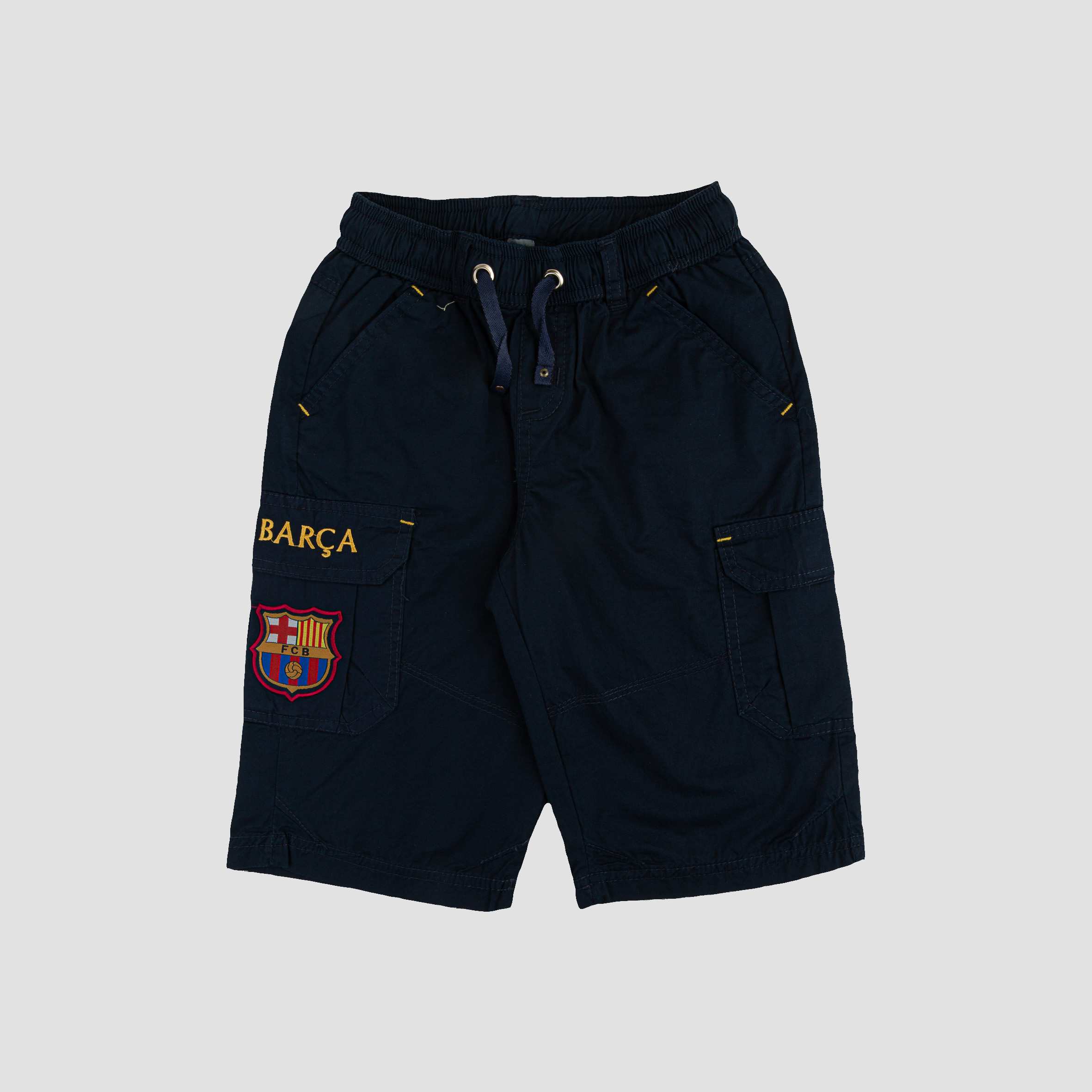 شلوارک کتان برمودا 6جیب طرح دار BARCELONA بانی نو