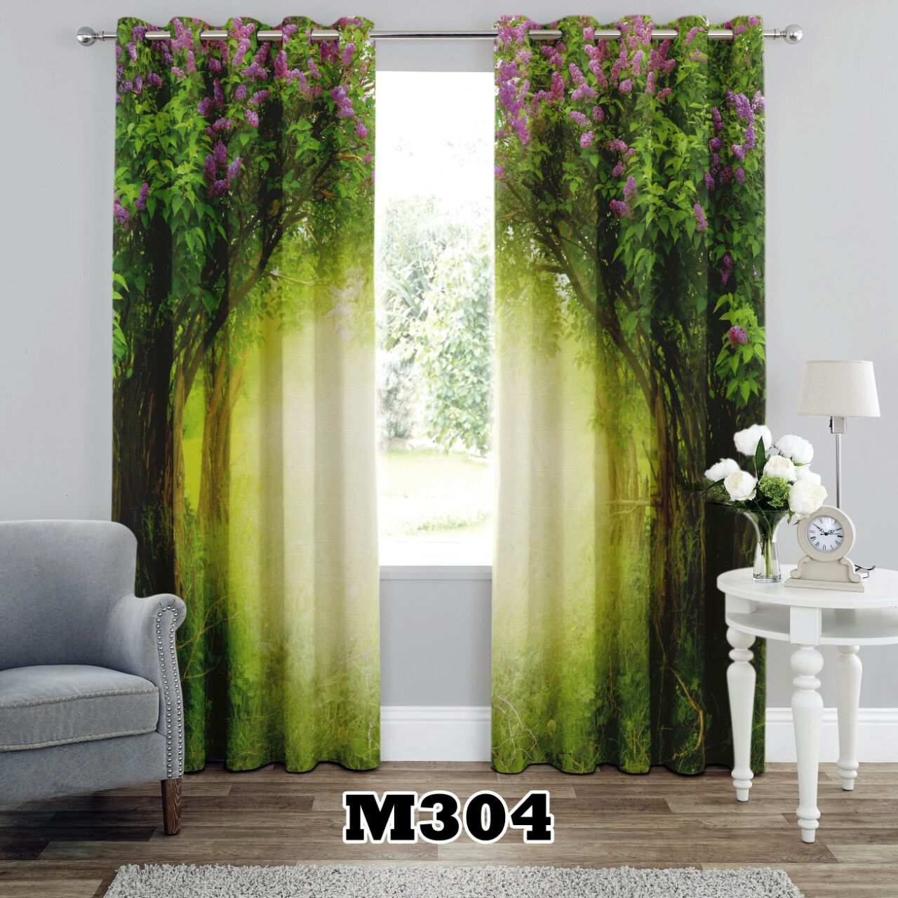 پرده سه بعدی طرح طبیعت