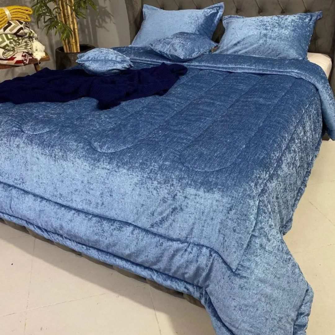 روتختی مخمل شانل ساده 8 تکه
