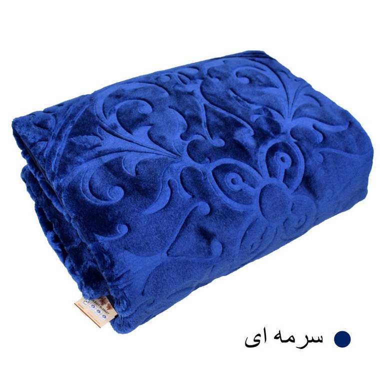 پتو گلبافت مخمل ساده طرح برجسته الو روتختی