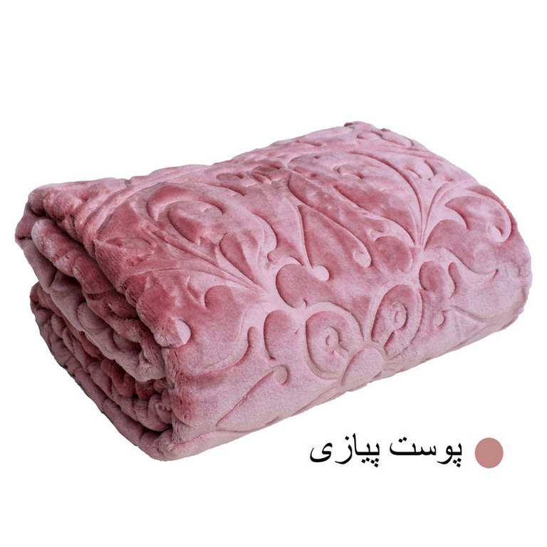 پتو گلبافت مخمل ساده طرح برجسته الو روتختی