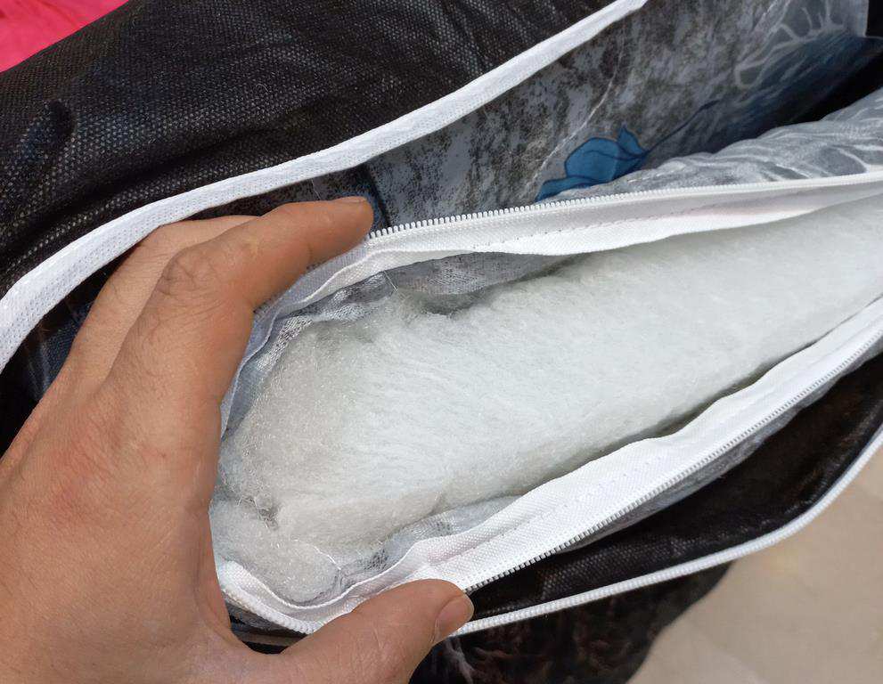 تشک سفری مهمان الیاف مدل کمجا
