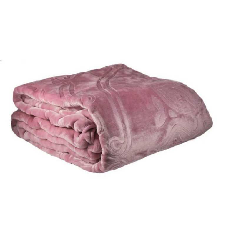 پتو نرمینه مخمل ساده طرح برجسته