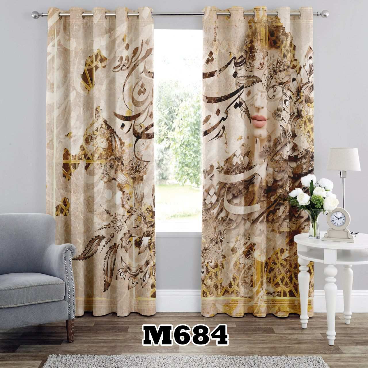 پرده سه بعدی طرح شعر
