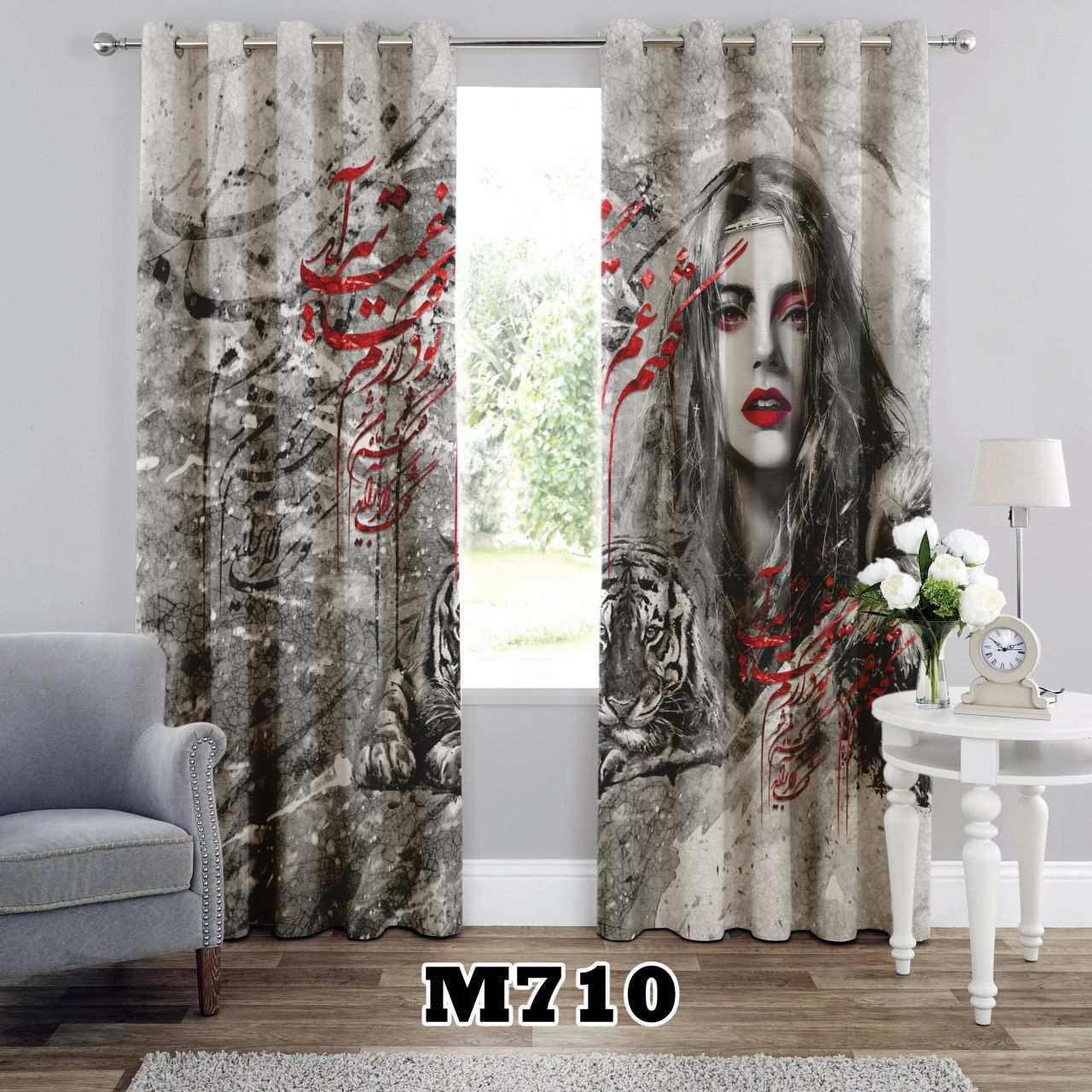 پرده سه بعدی طرح شعر