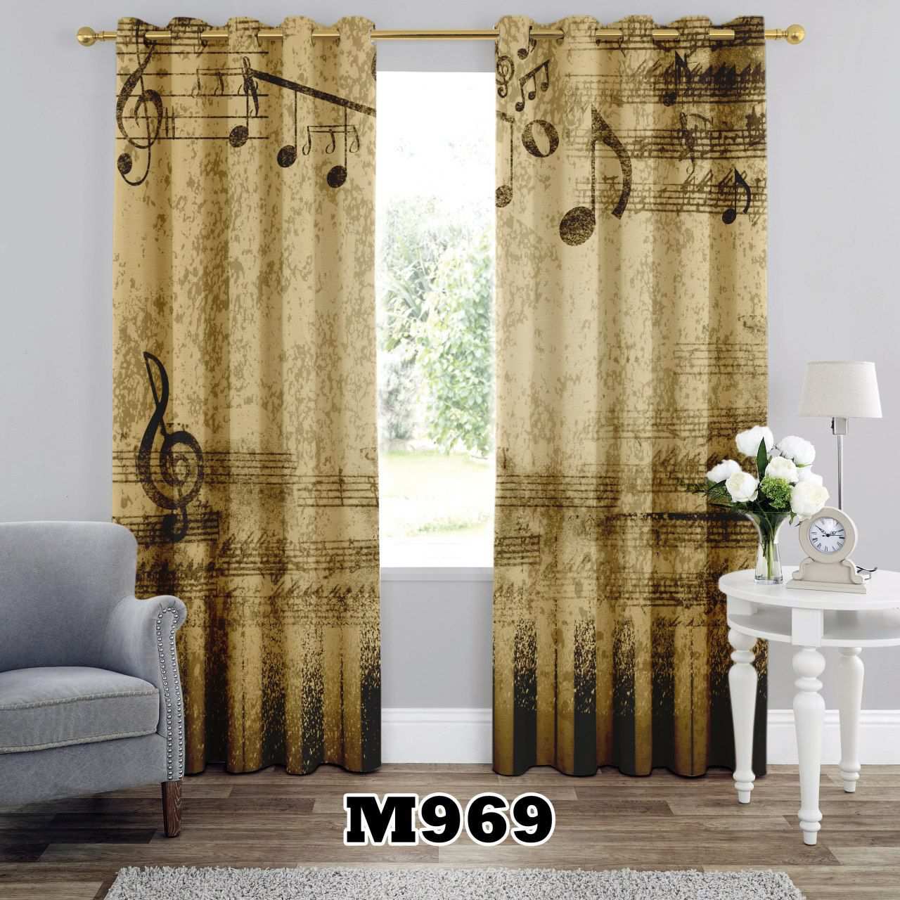 پرده سه بعدی طرح نت