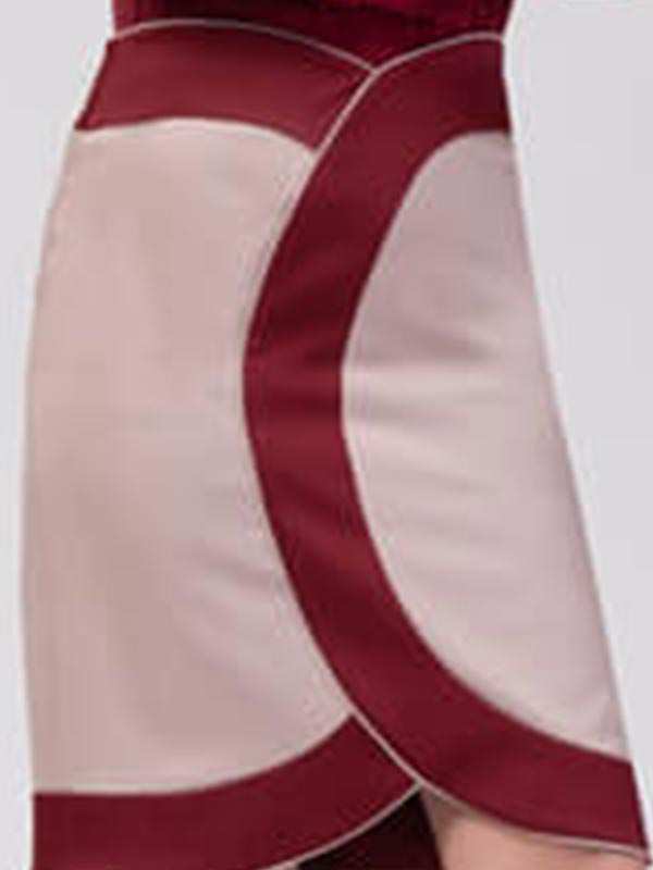 دامن زنانه کوتاه تنگ با برش هلالی فاستونی کلاسیک ایزابلا برنس Bornos