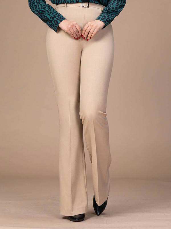 شلوار پارچه ای زنانه مدل کارلا 9810 برنس Bornos