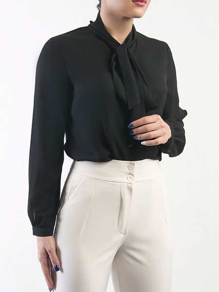 شلوار مجلسی زنانه کرپ مازراتی کمربند دار مدل الوا برنس