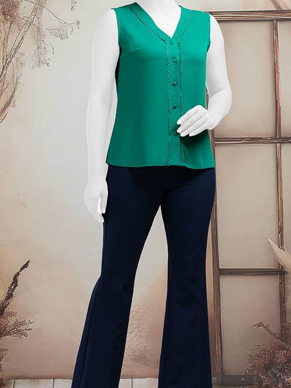 تاپ زنانه نواردوزی شده مدل پارمیس برنس Bornos