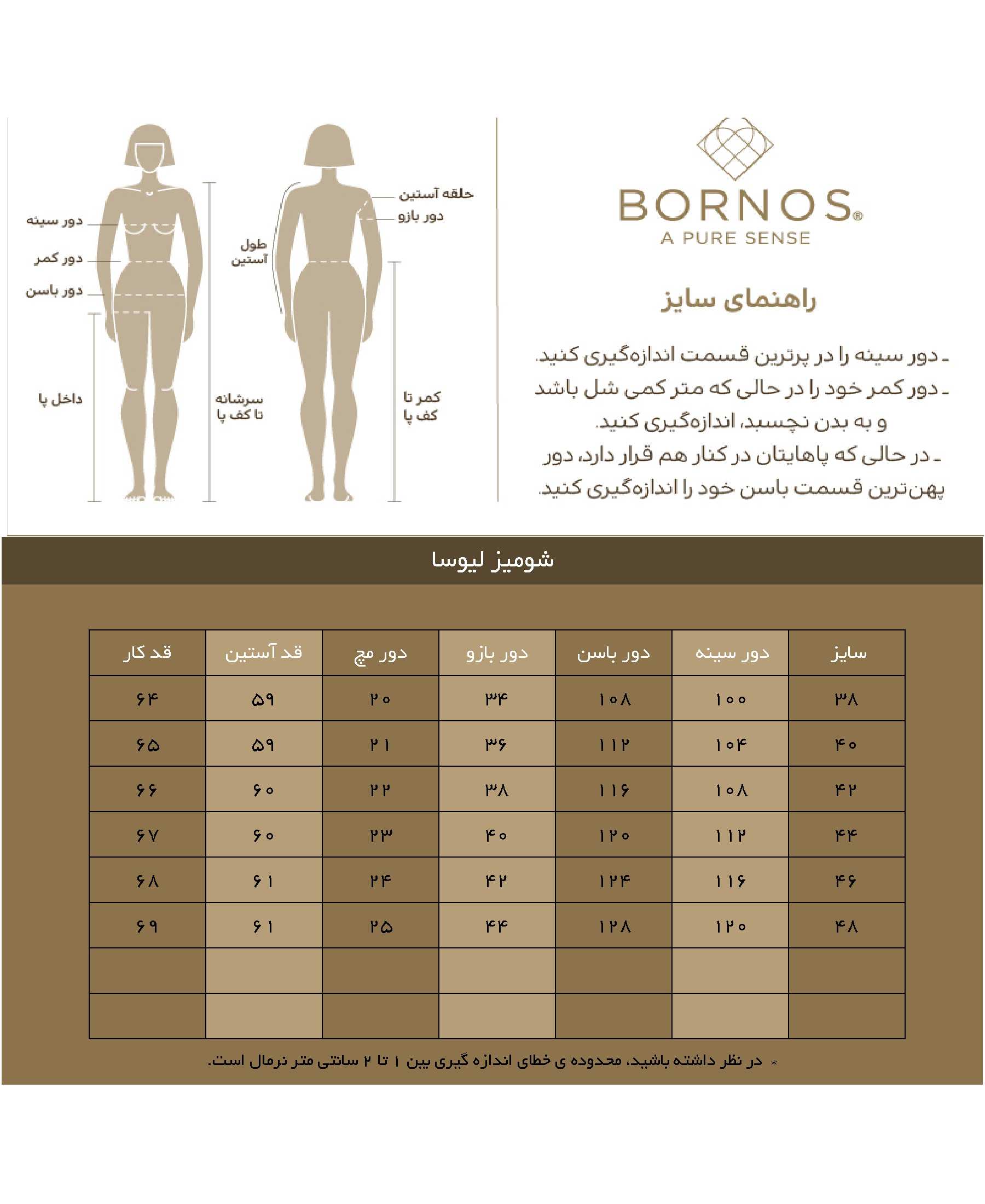 شومیز آستین بلند مجلسی زنانه مدل لیوسا برنس Bornos