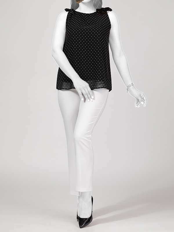 تاپ مجلسی زنانه حریر ژاکارد آستردار یقه قایقی 60100 برنس