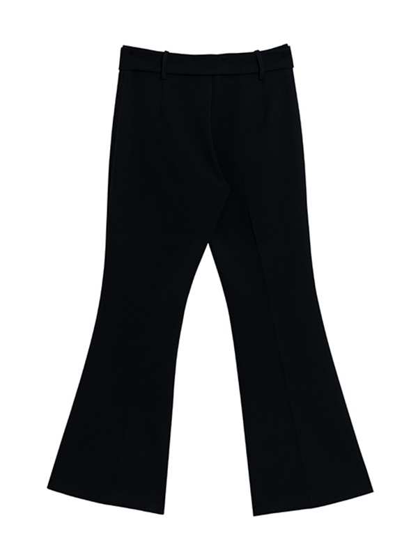 شلوار زنانه کرپ دمپا گشاد کلاسیک دارای کمربند 10104 برنس